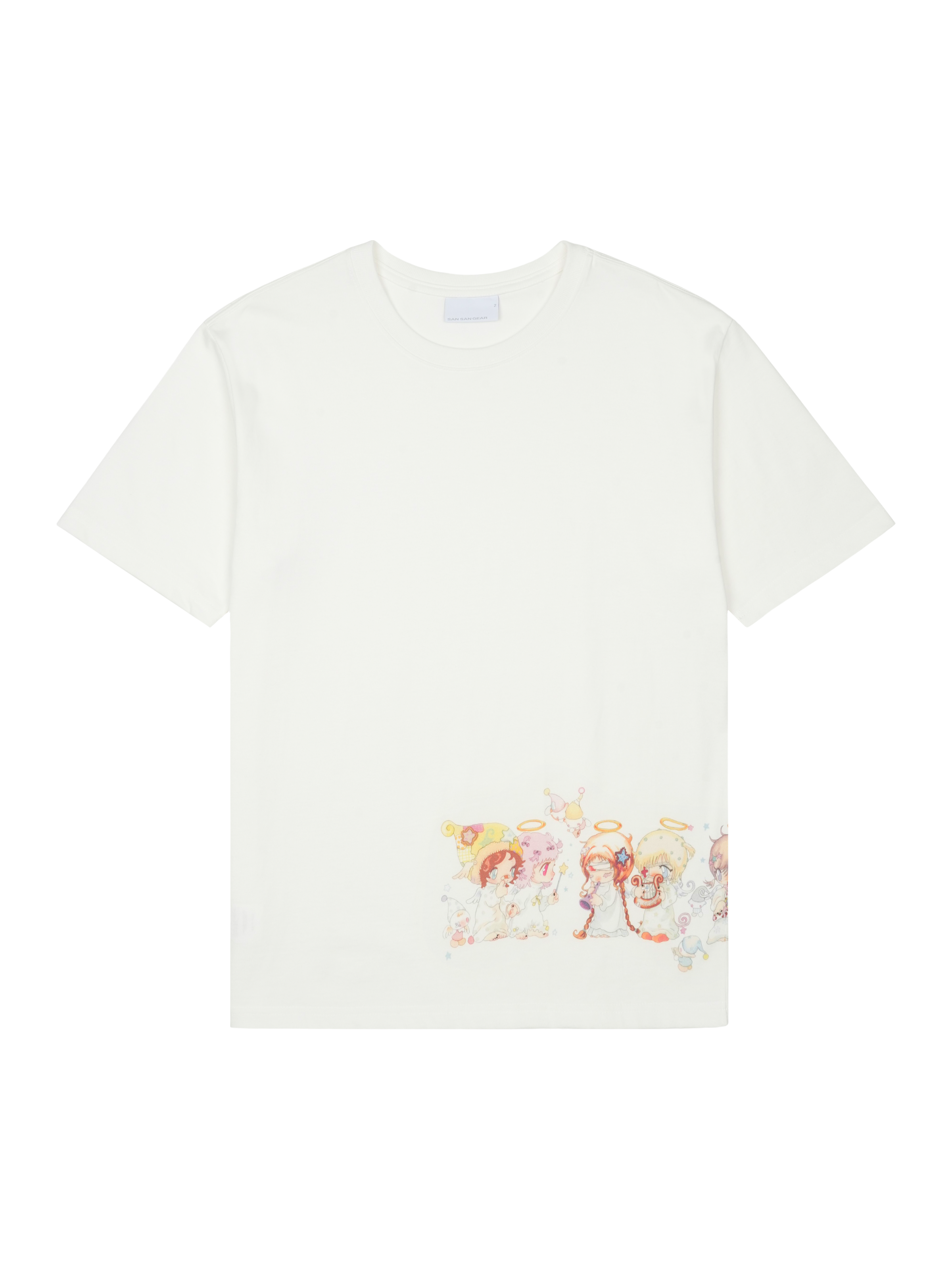 San San Gear - San San X Yuminha Angel T-Shirt (White) product image 1 | TRAB K-Fashion Australia