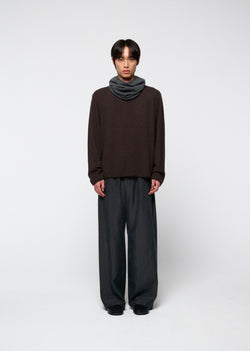 Amomento - Cashmere Easy Crewneck Knit (Brown) product image 2 | TRAB K-Fashion Australia