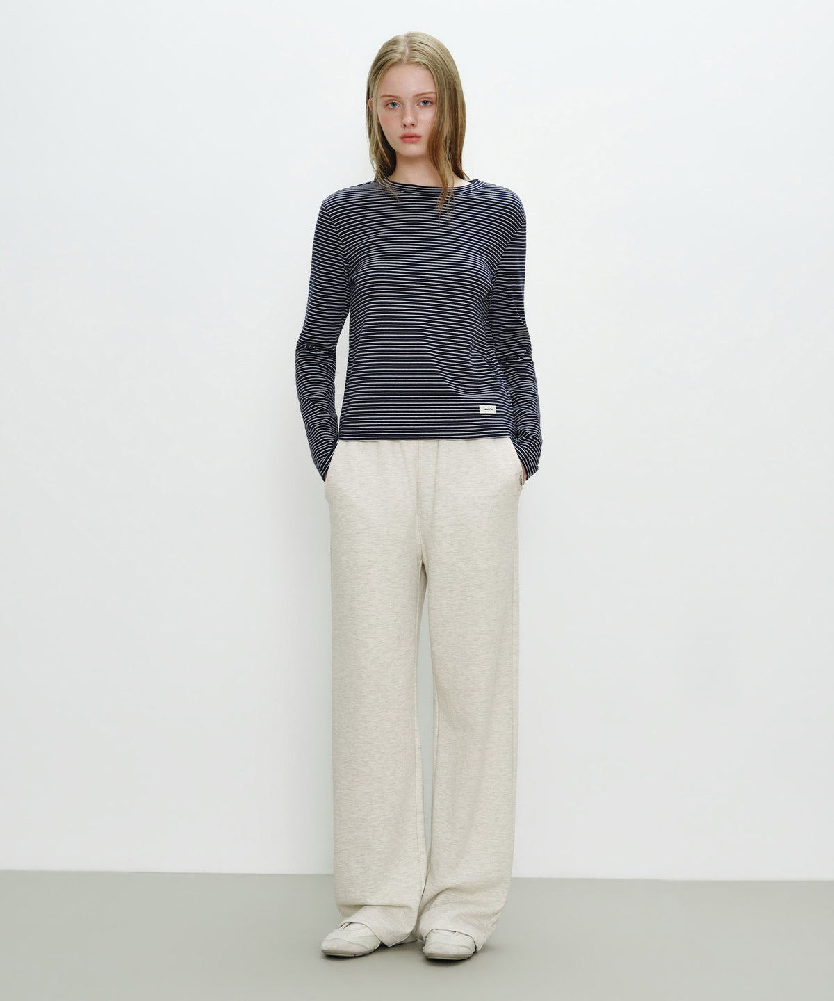 Marithe & Francois Girbaud - Basic Long Sleeve (Navy Stripe) product image 4 | TRAB K-Fashion Australia