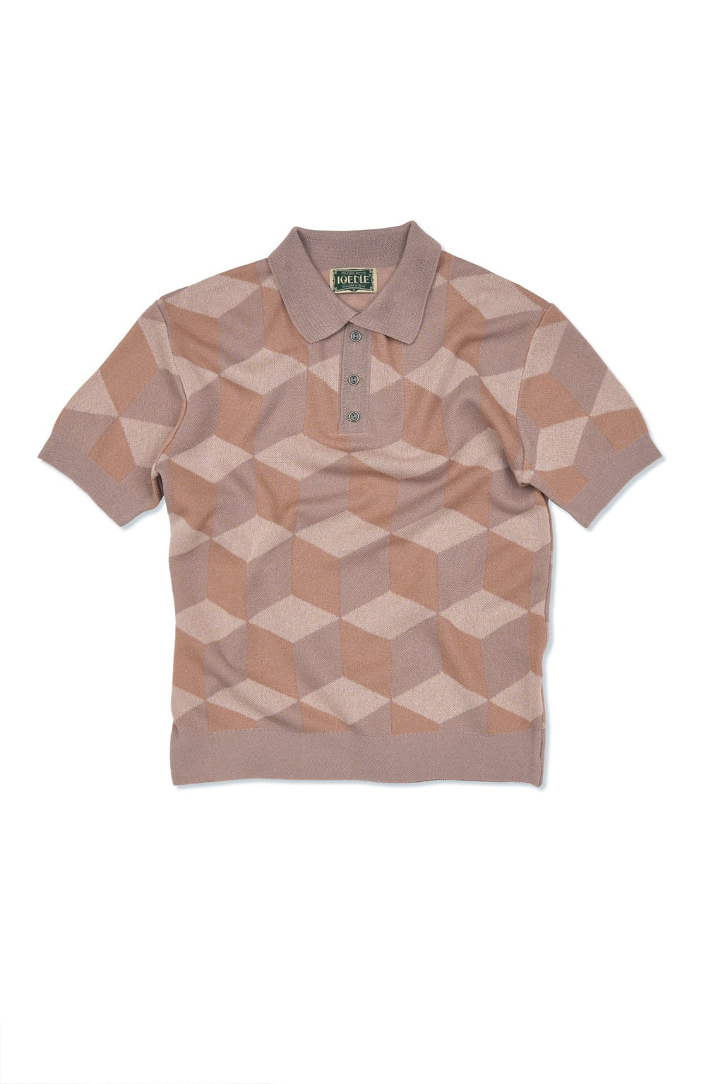 Ioedle - Infinite Grid Short Sleeve Knit (Pink) product image 2 | TRAB K-Fashion Australia