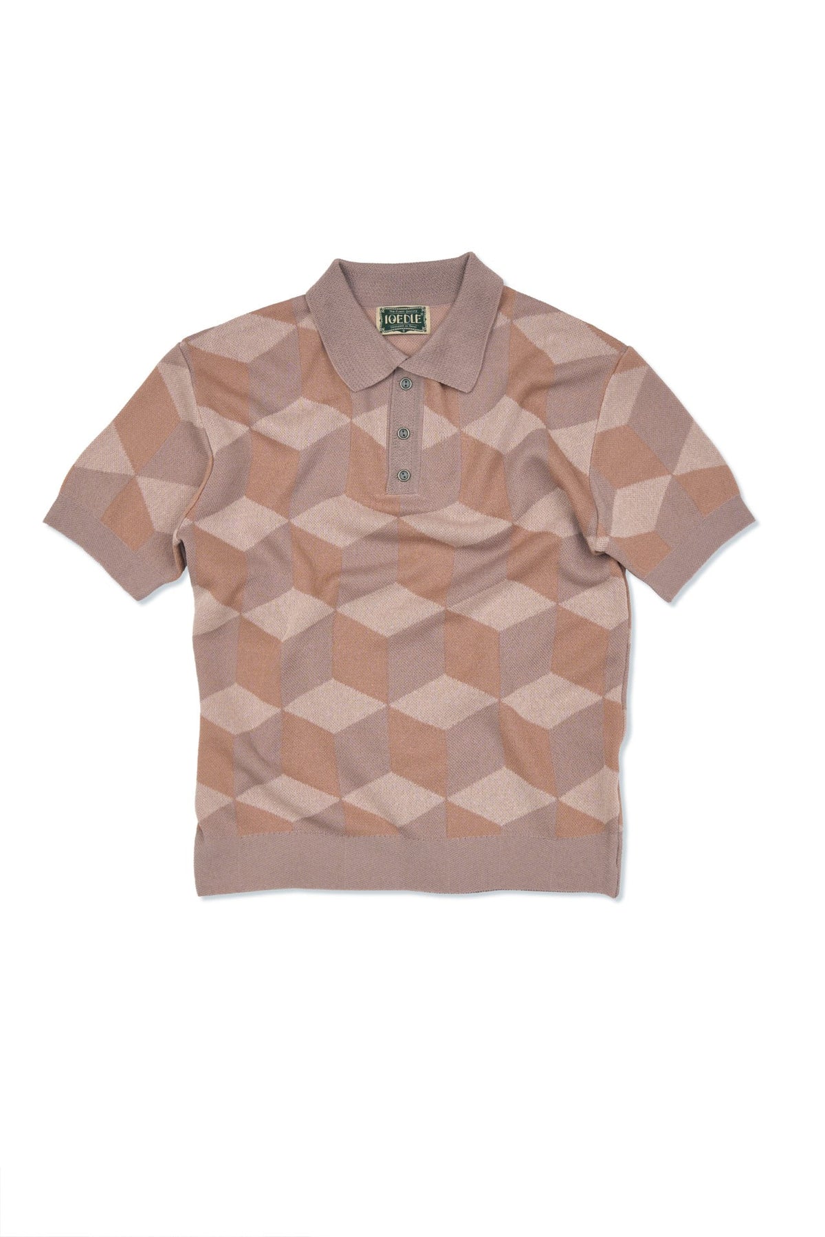 Ioedle - Infinite Grid Short Sleeve Knit (Pink) product image 2 | TRAB K-Fashion Australia