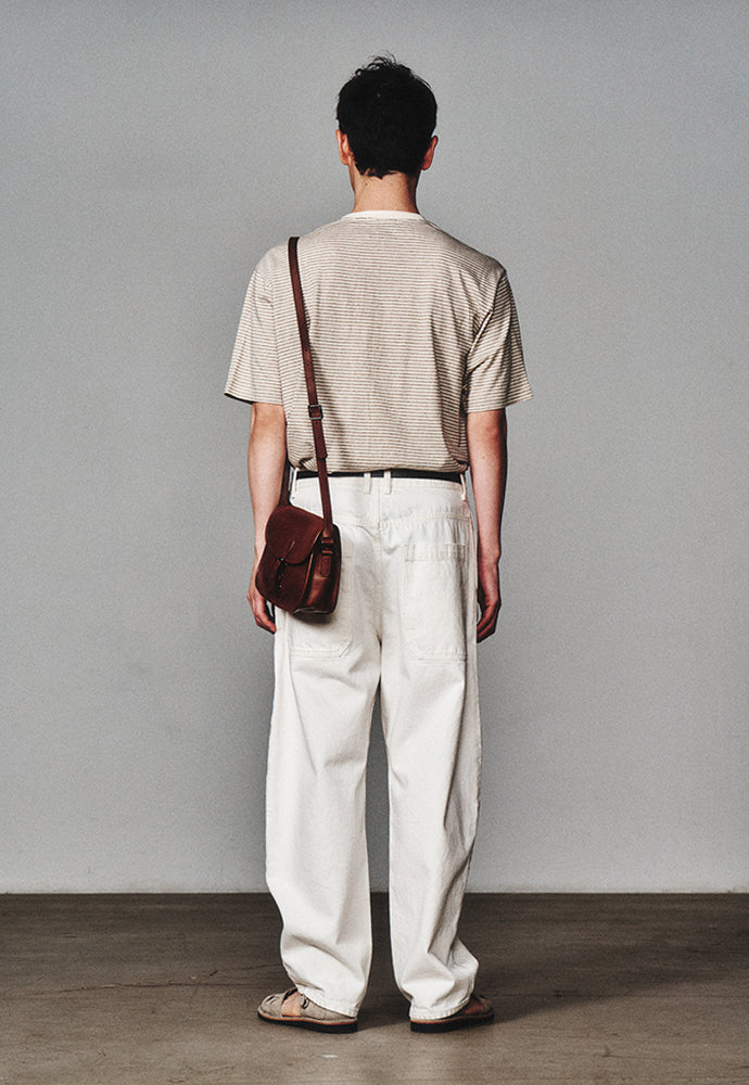 Art if acts - Washed Stripe Pocket S/S Tee (Dove) product image 4 | TRAB K-Fashion Australia