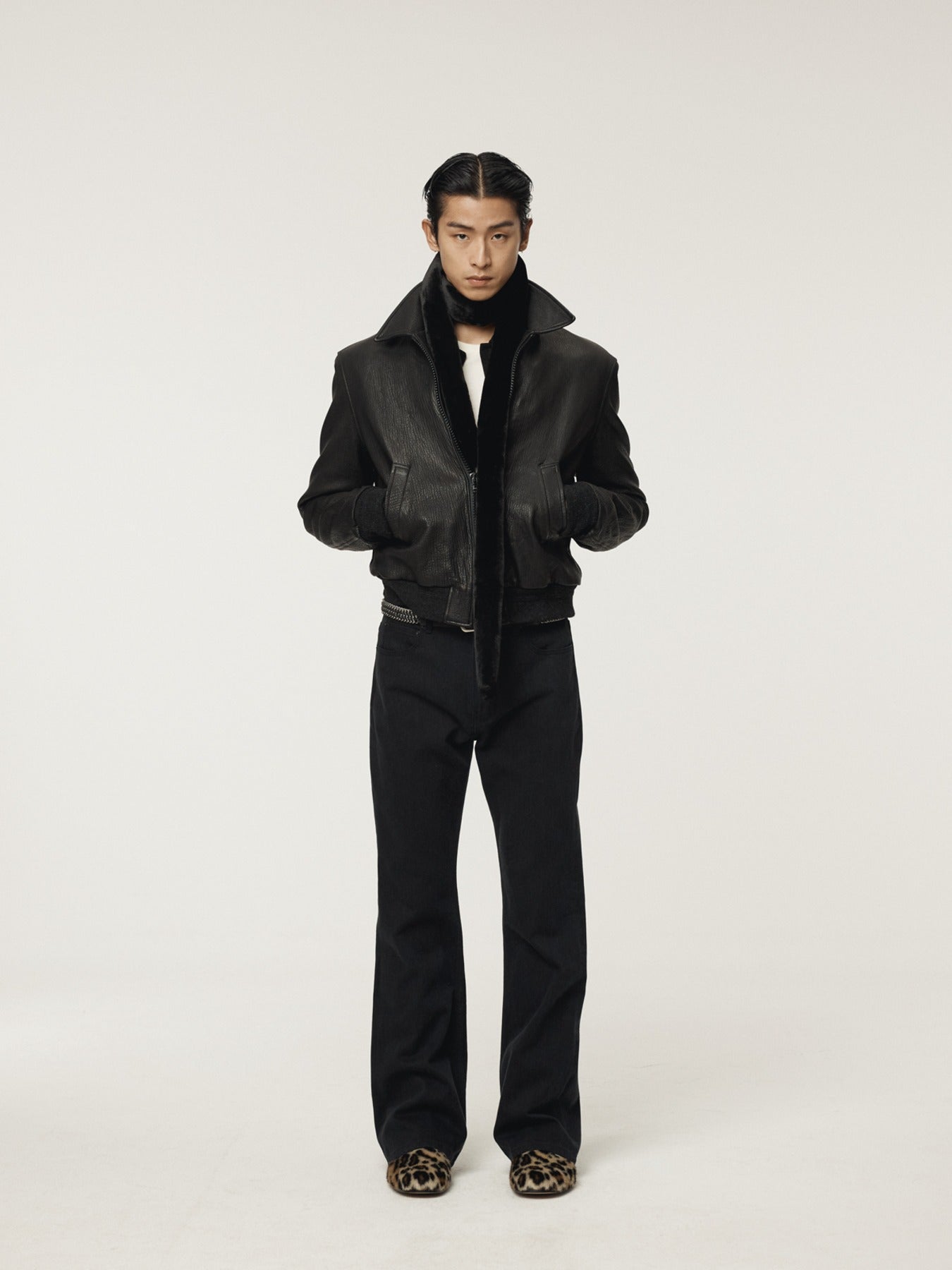 Recto - Flare Denim Pants (Black) product image 1 | TRAB K-Fashion Australia