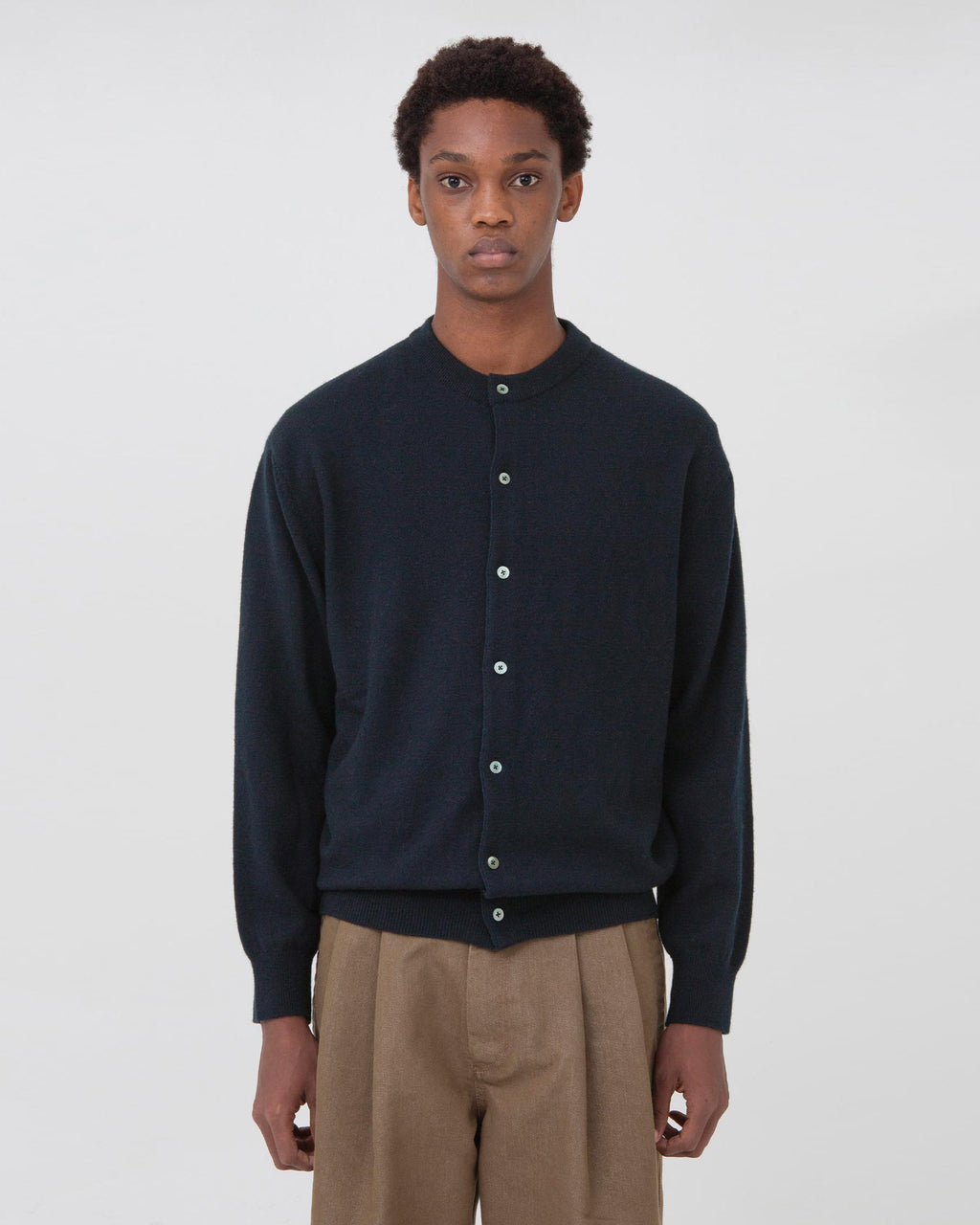 Brownyard - Round Cardigan (Dark Navy) product image 1 | TRAB K-Fashion Australia
