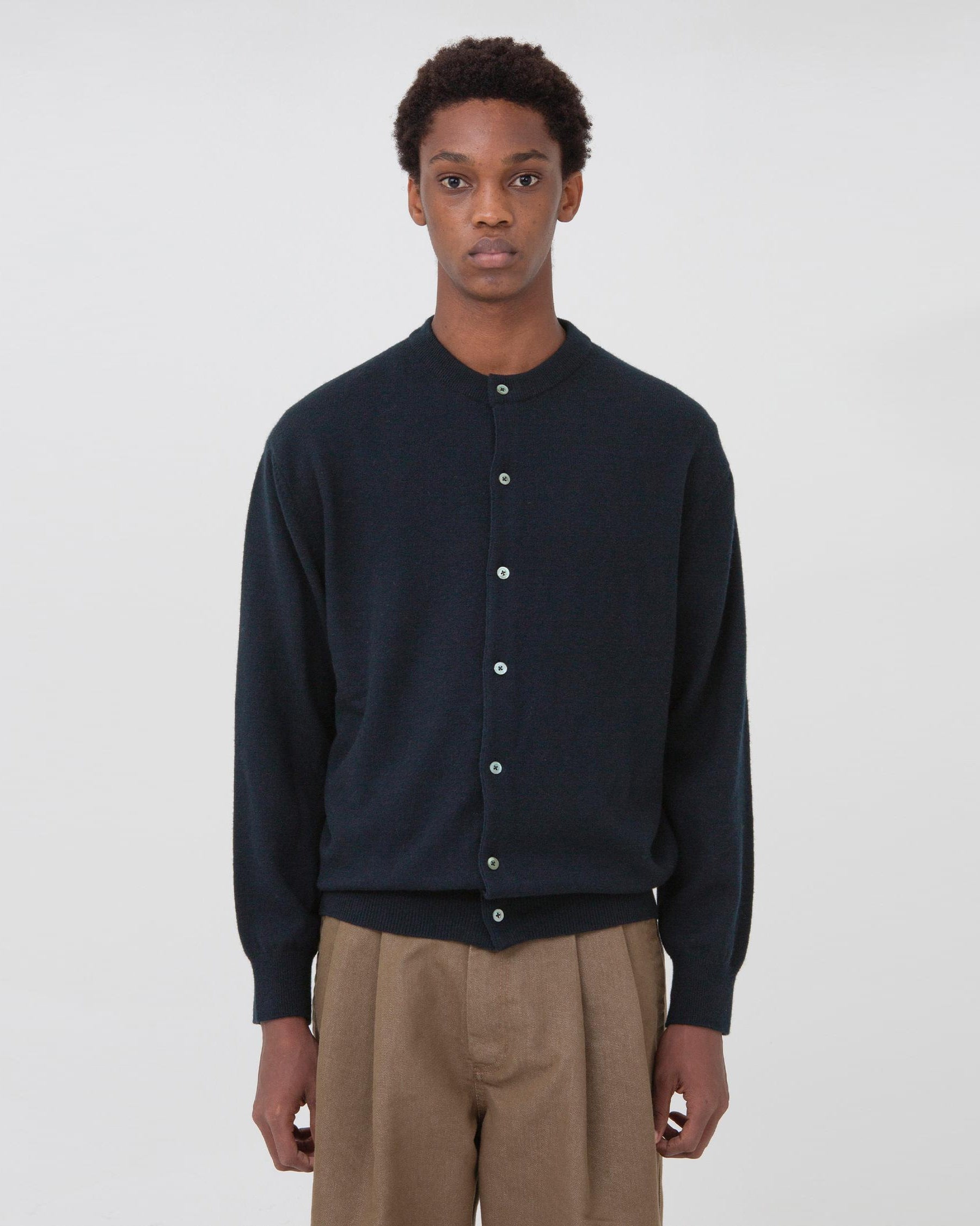 Brownyard - Round Cardigan (Dark Navy) product image 1 | TRAB K-Fashion Australia