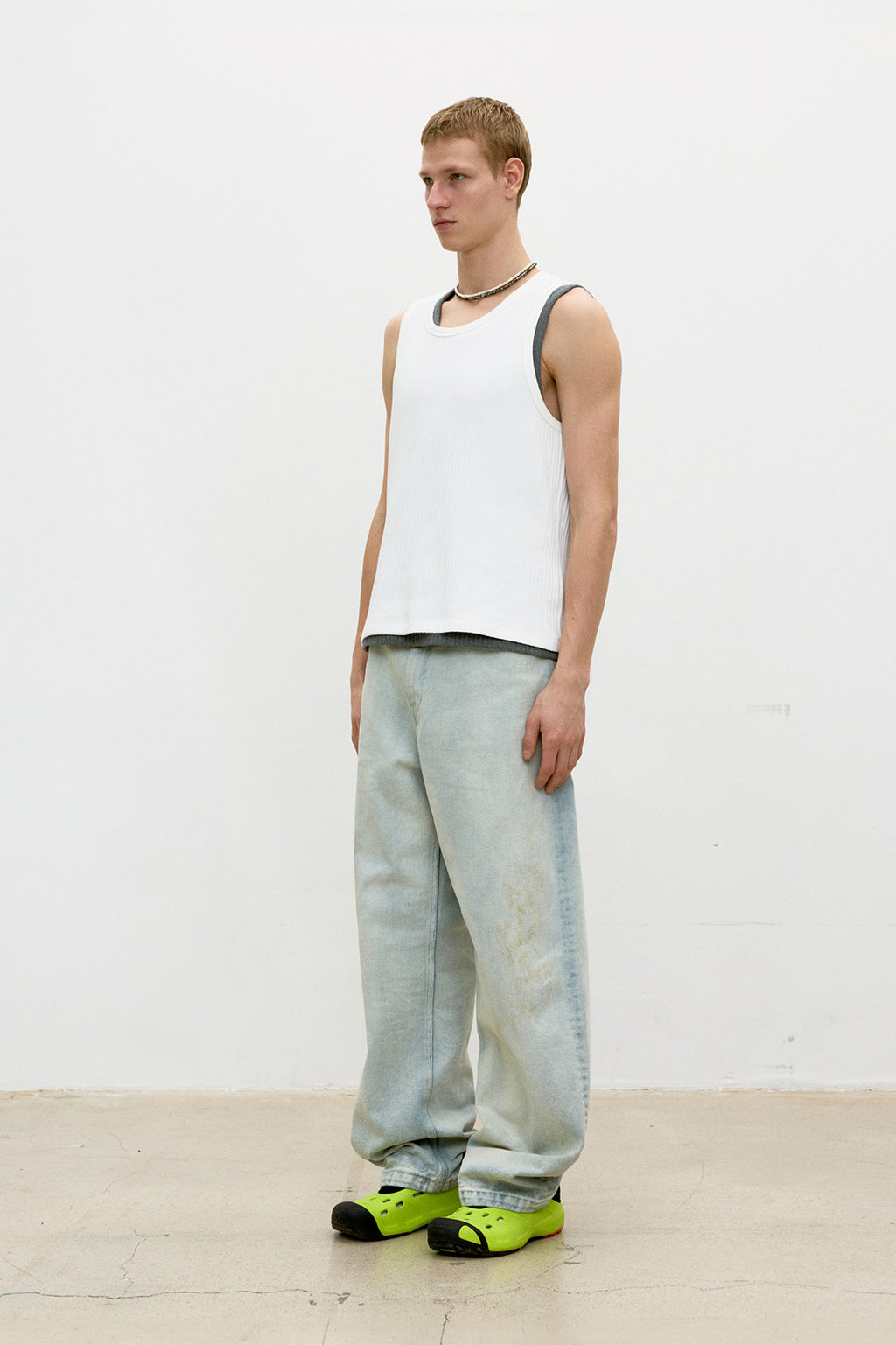 Coor - Scoop-Neck Ribbed Sleeveless (White) product image 3 | TRAB K-Fashion Australia