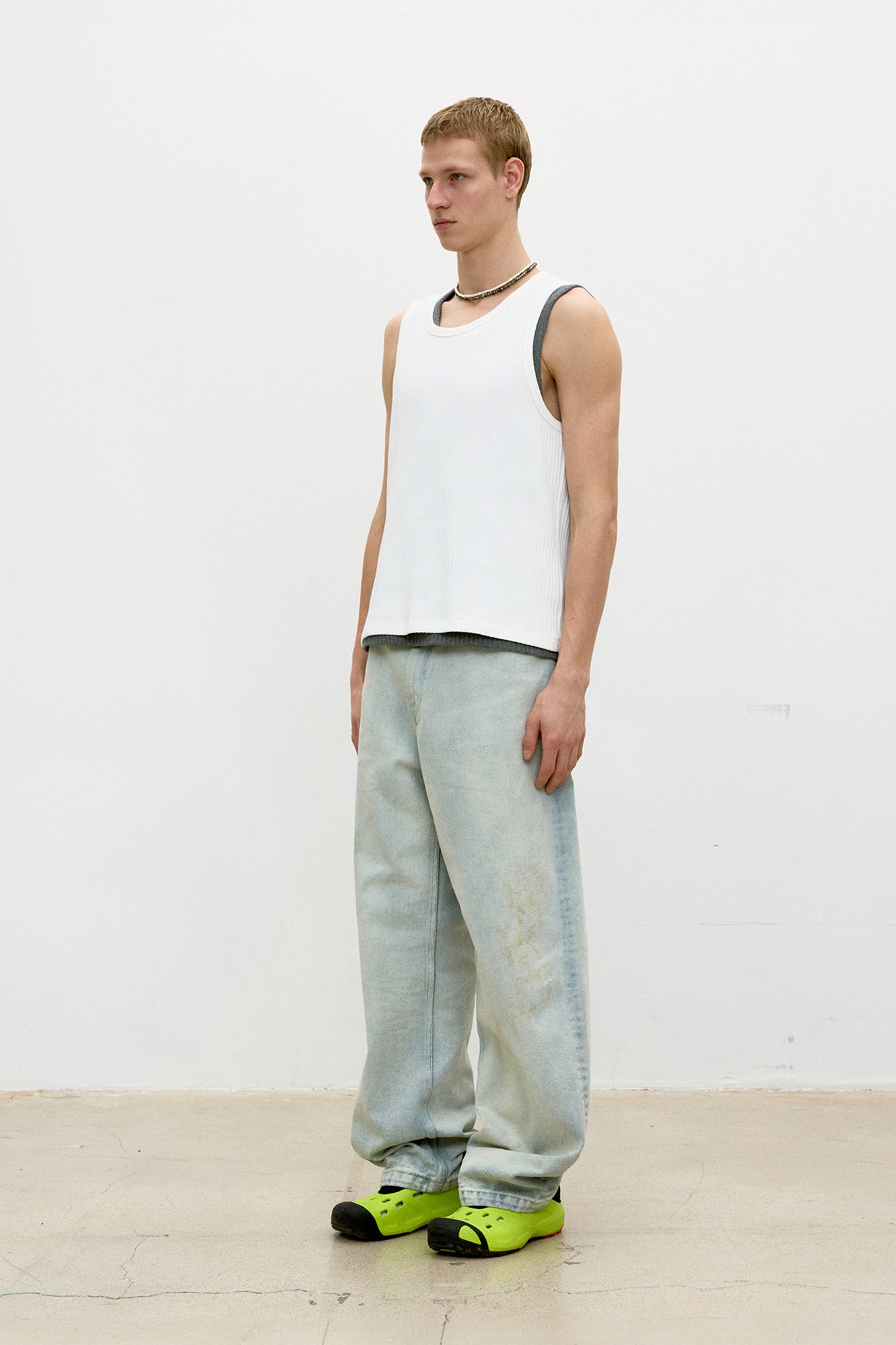 Coor - Scoop-Neck Ribbed Sleeveless (White) product image 3 | TRAB K-Fashion Australia