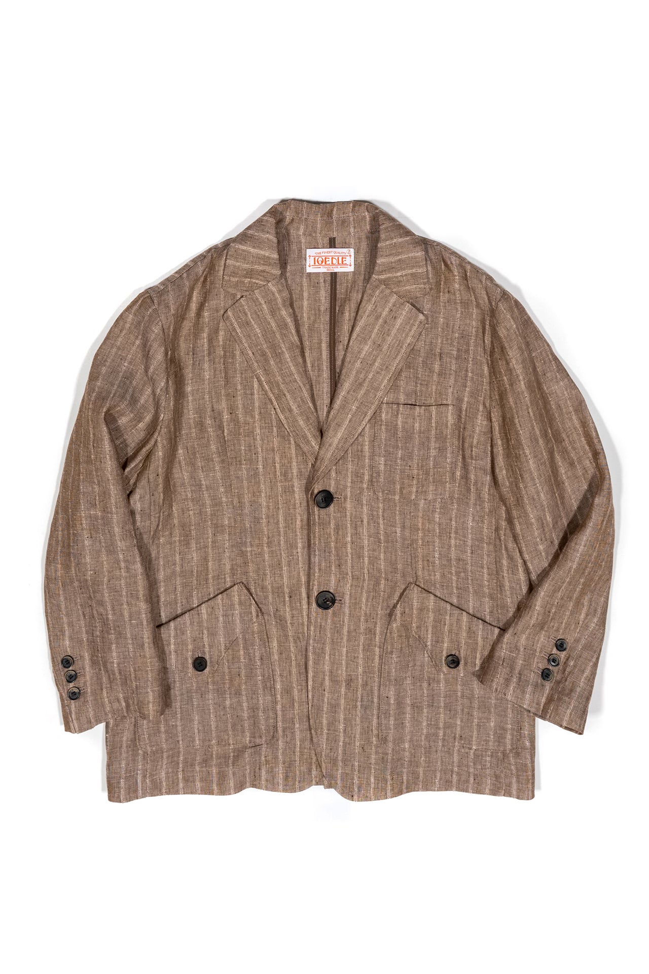 Ioedle - Linen Jacket (Brown) product image 1 | TRAB K-Fashion Australia