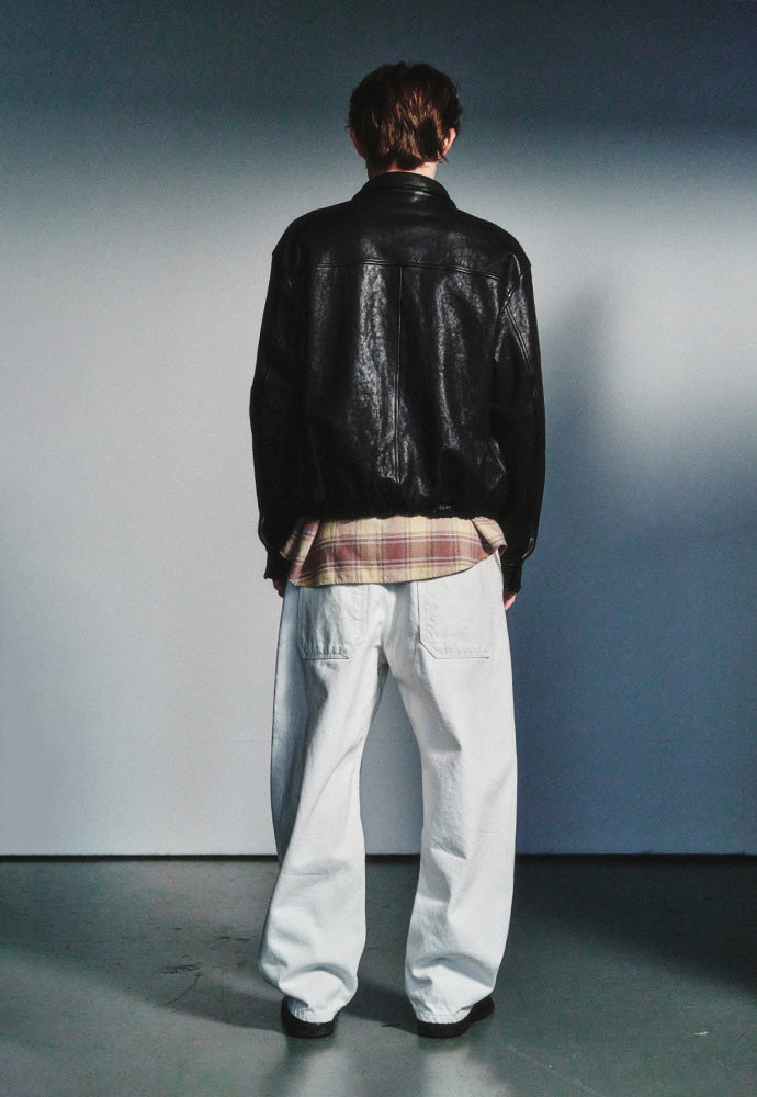 Art if acts - Vegetable Leather Swing Jacket (Black) product image 3 | TRAB K-Fashion Australia