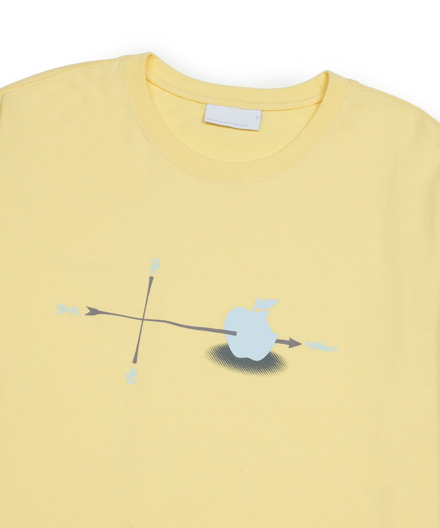 San San Gear - Pierce T-Shirt (Yellow) product image 3 | TRAB K-Fashion Australia