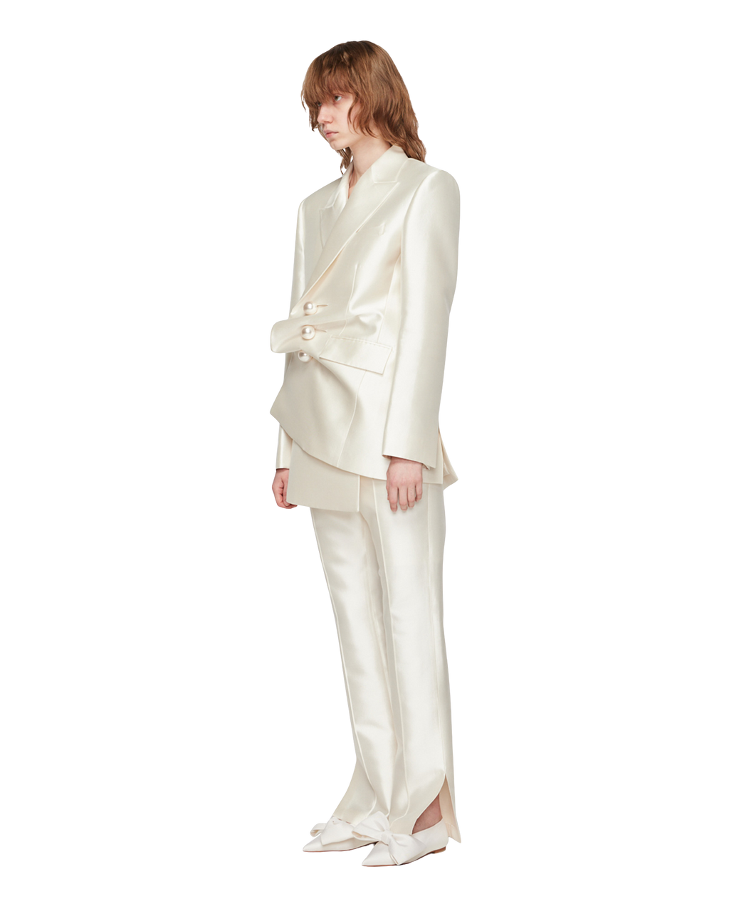 Kimhe Kim - Silk Blend Venus Jacket (White) product image 2 | TRAB K-Fashion Australia