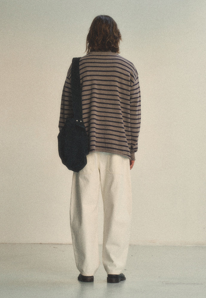 Art if acts - Roll up Pullover Knit (Truffle) product image 3 | TRAB K-Fashion Australia