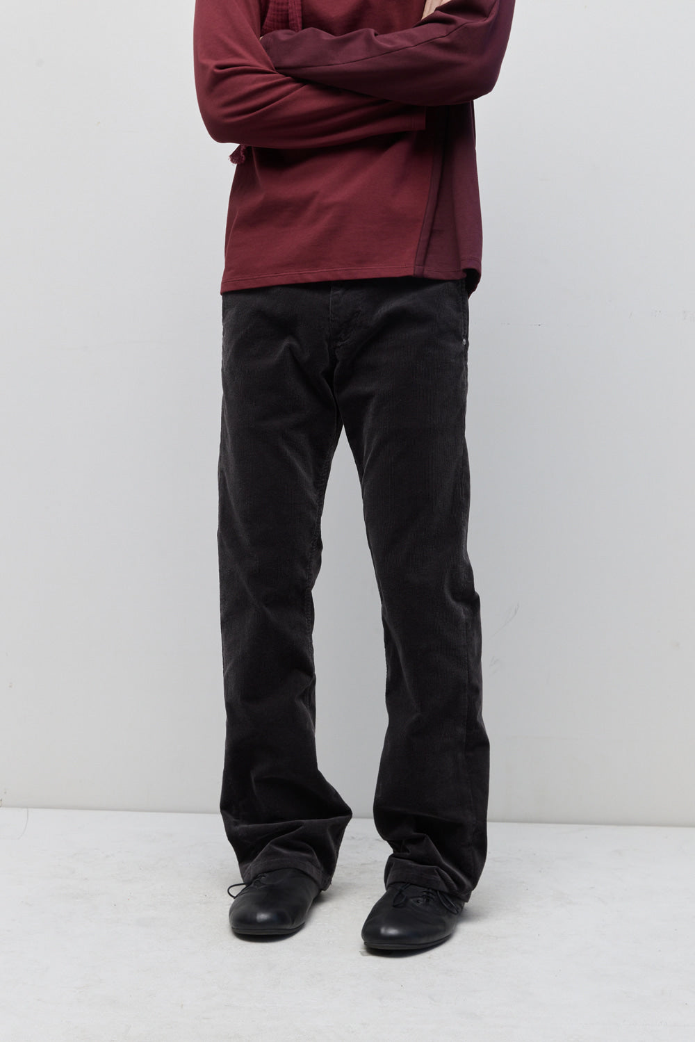 Hatchingroom - Flare Pants Corduroy (Washed Purple Charcoal) product image 12 | TRAB K-Fashion Australia
