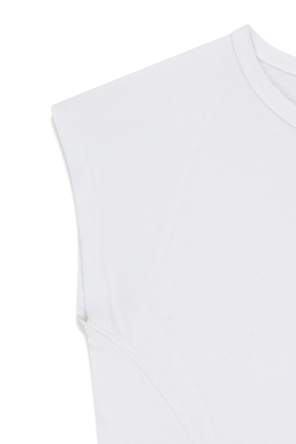 Matin Kim - Curved Cut Slim Top (Ivory) product image 5 | TRAB K-Fashion Australia