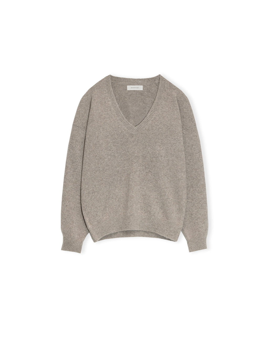 Brownyard - Deep V Neck Sweater (Beige) product image 4 | TRAB K-Fashion Australia
