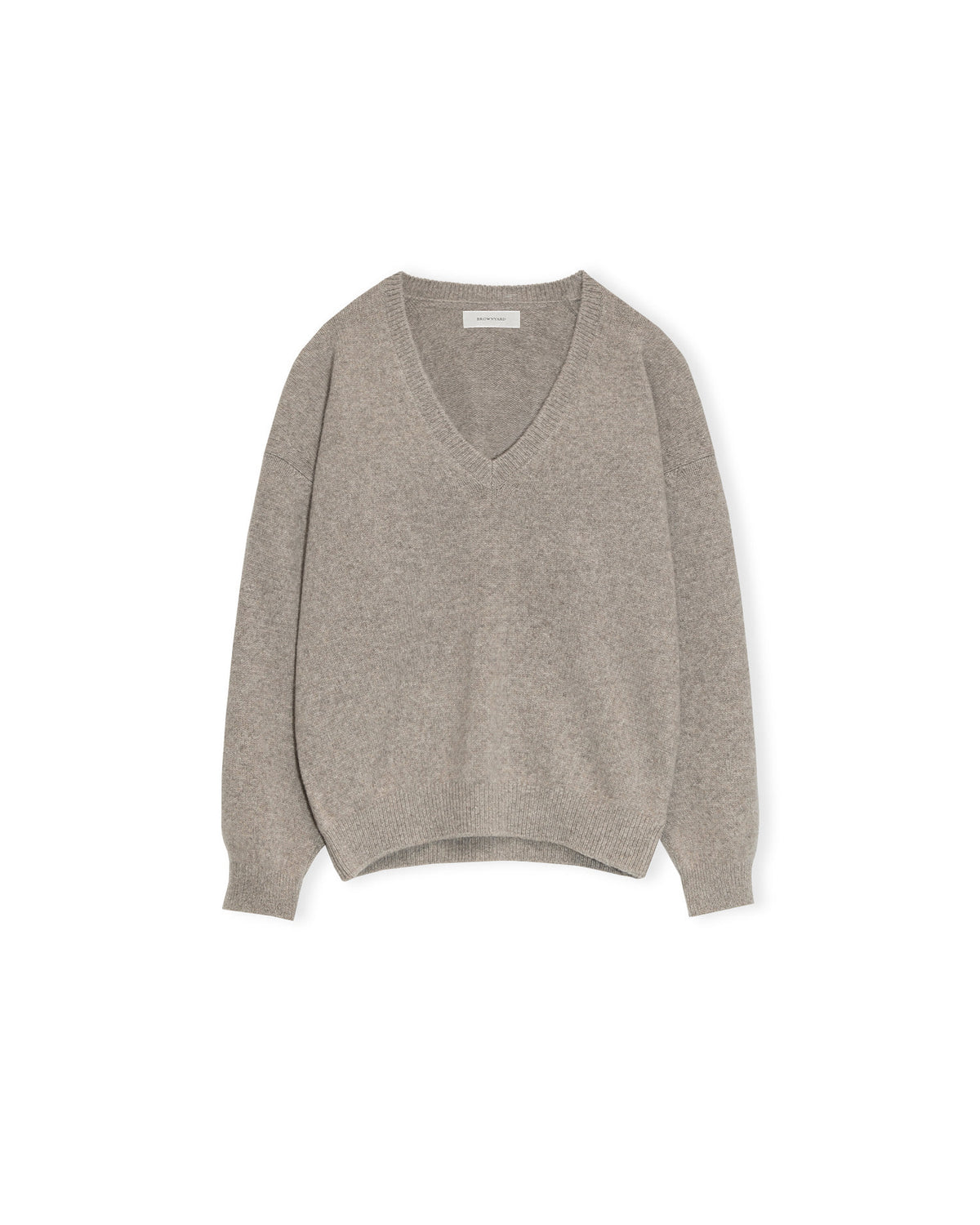 Brownyard - Deep V Neck Sweater (Beige) product image 4 | TRAB K-Fashion Australia