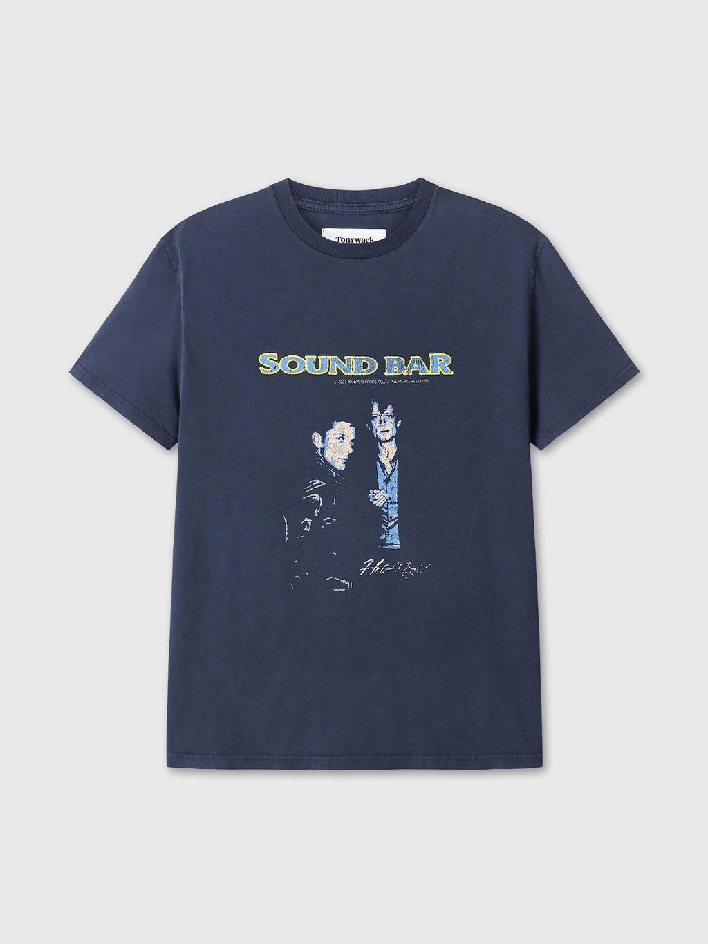 Tonywack - Garment-Dyed Sound Bar T-Shirt (Faded Navy) product image 8 | TRAB K-Fashion Australia