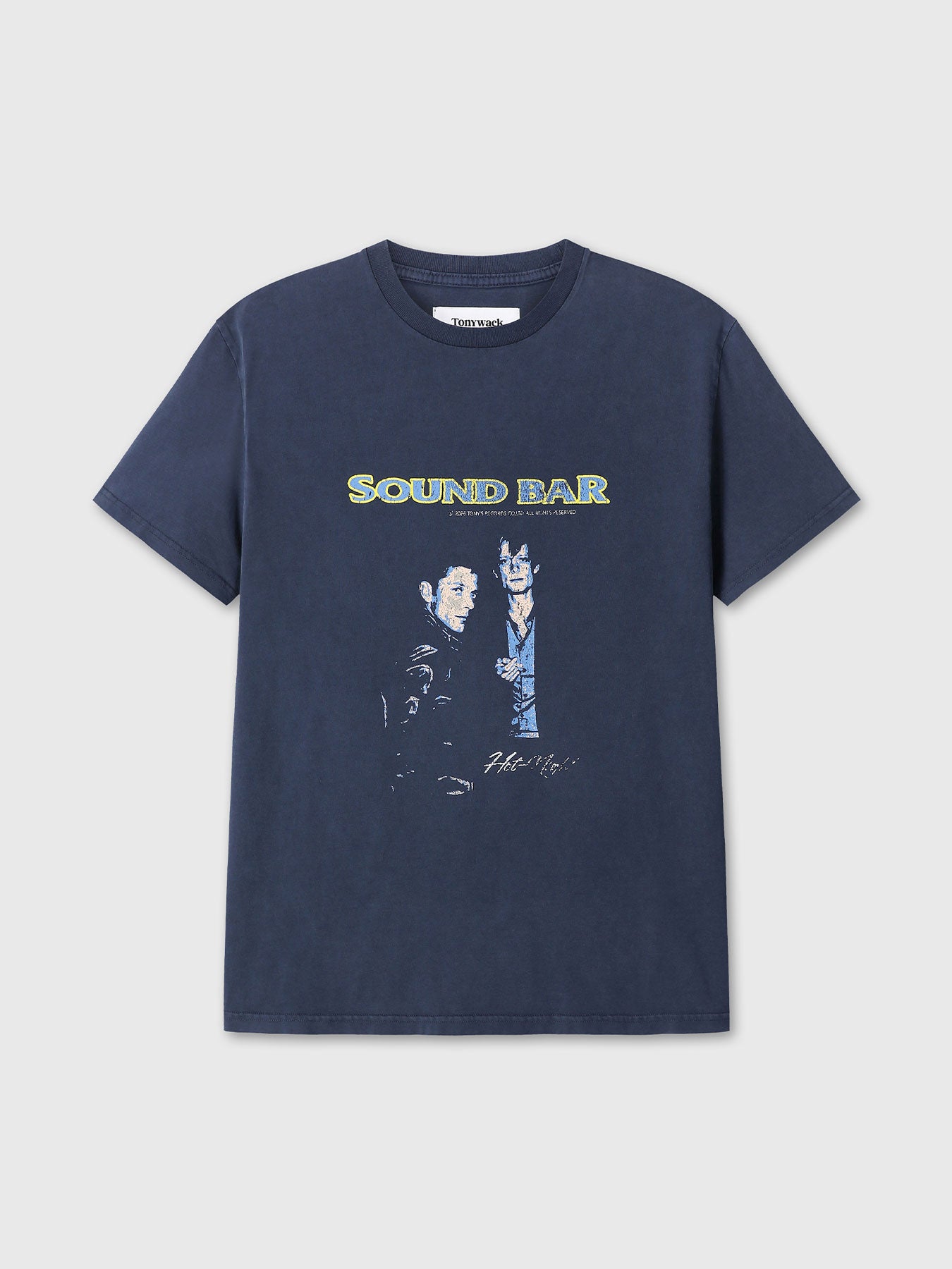 Tonywack - Garment-Dyed Sound Bar T-Shirt (Faded Navy) product image 8 | TRAB K-Fashion Australia