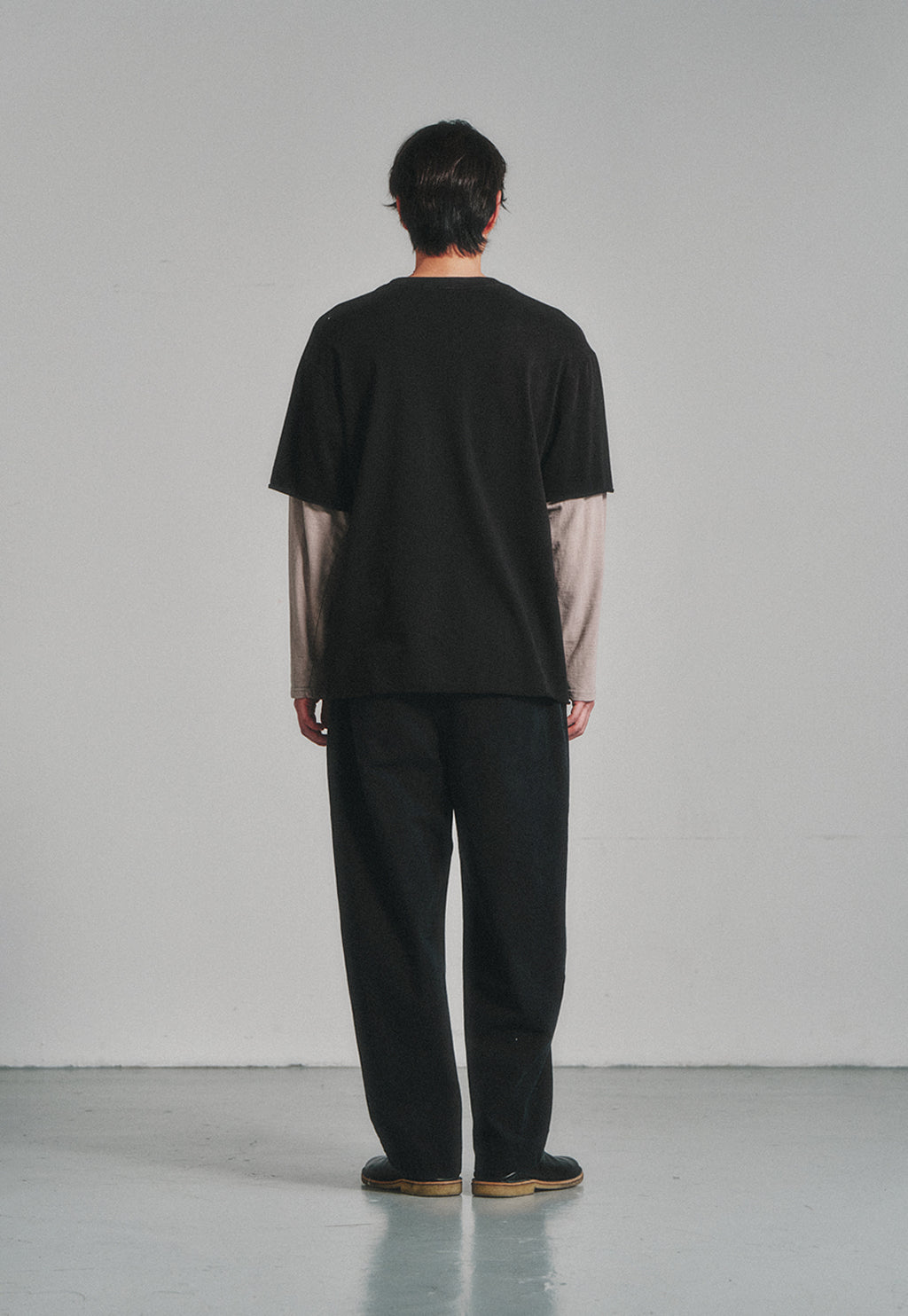 Art if acts - Cotton Side Tuck Curved Trousers (Black) product image 4 | TRAB K-Fashion Australia