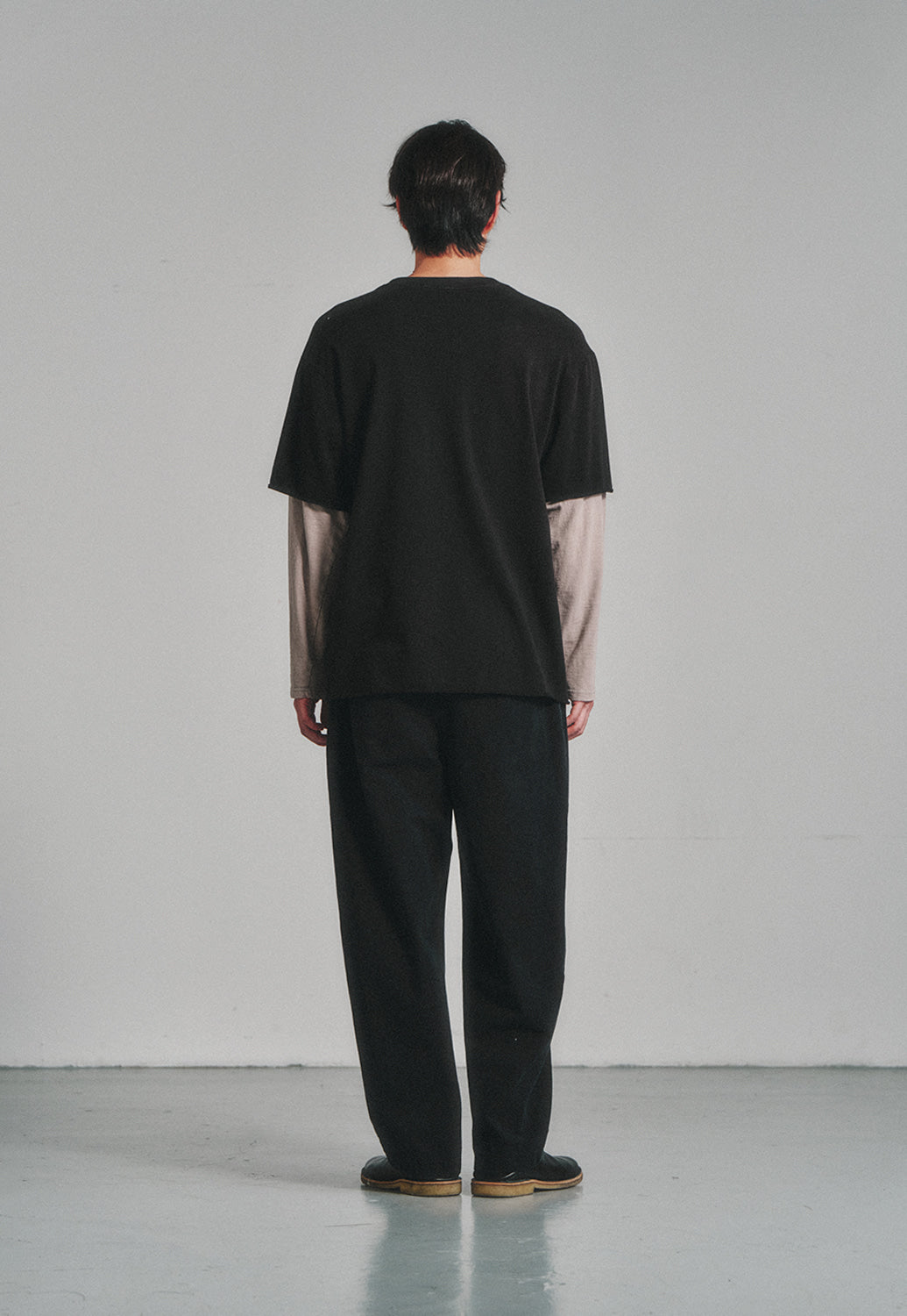 Art if acts - Cotton Side Tuck Curved Trousers (Black) product image 4 | TRAB K-Fashion Australia