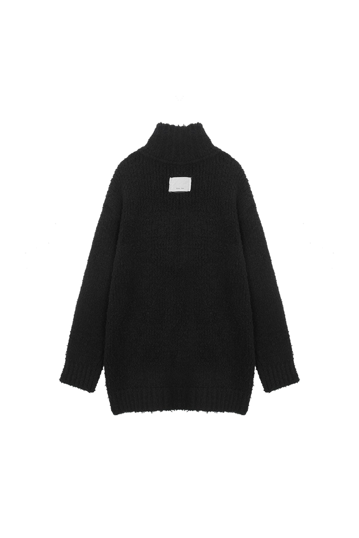 Matin Kim - Cloud Knit Zip Coat (Black) product image 2 | TRAB K-Fashion Australia