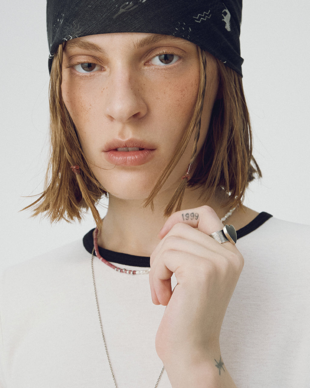 Numbering - Heart Open Ring #8461 product image 2 | TRAB K-Fashion Australia