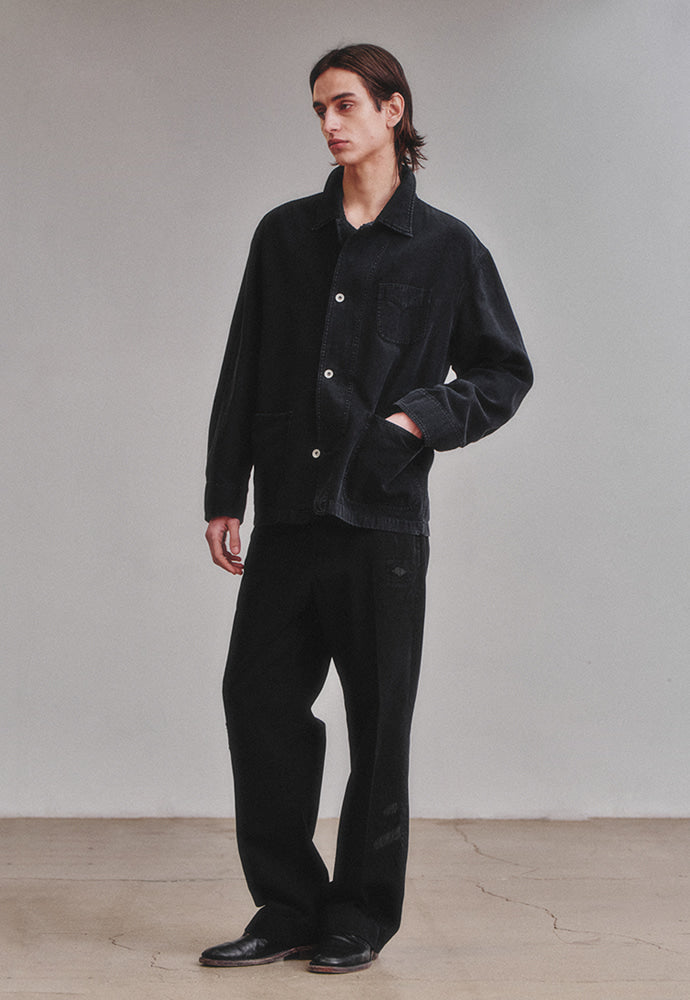 Art if acts - Garment Dyed Western Coverall Jacket (Faded Black) product image 2 | TRAB K-Fashion Australia