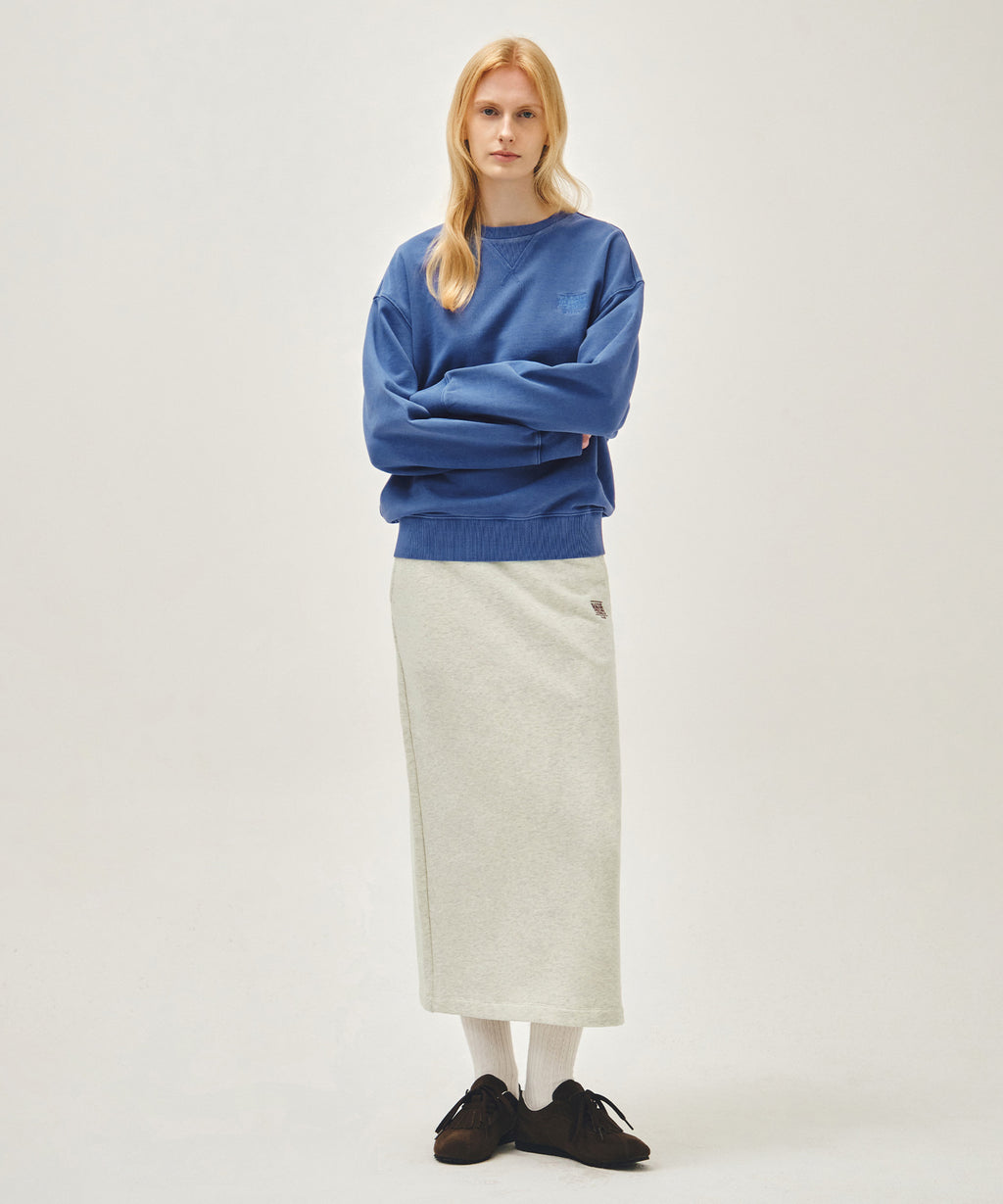 Marithe & Francois Girbaud - Outline Classic Logo Dyeing Oversized Sweatshirt (Blue) product image 5 | TRAB K-Fashion Australia
