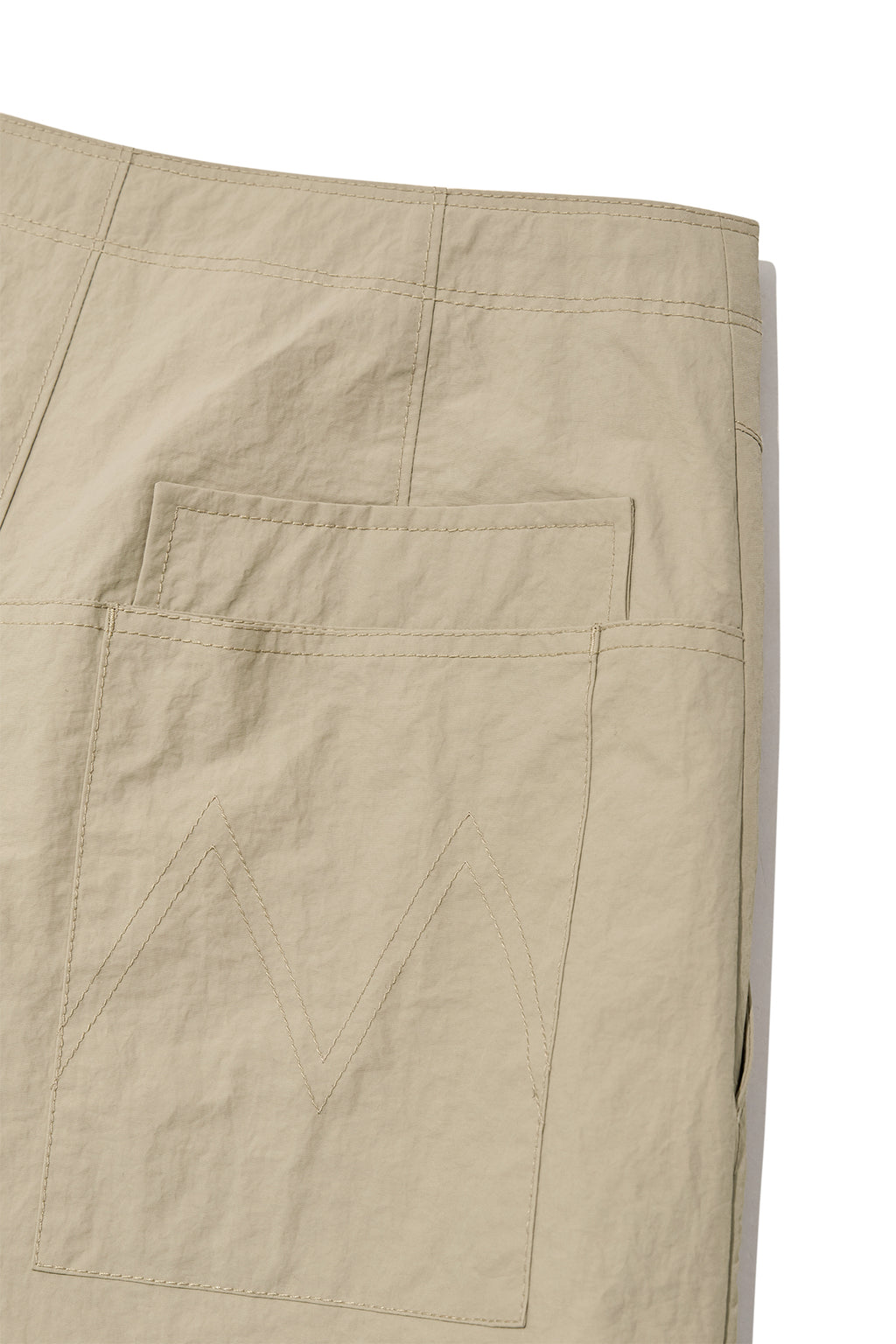 Matin Kim - Nylon String Half Pants (Beige) product image 6 | TRAB K-Fashion Australia