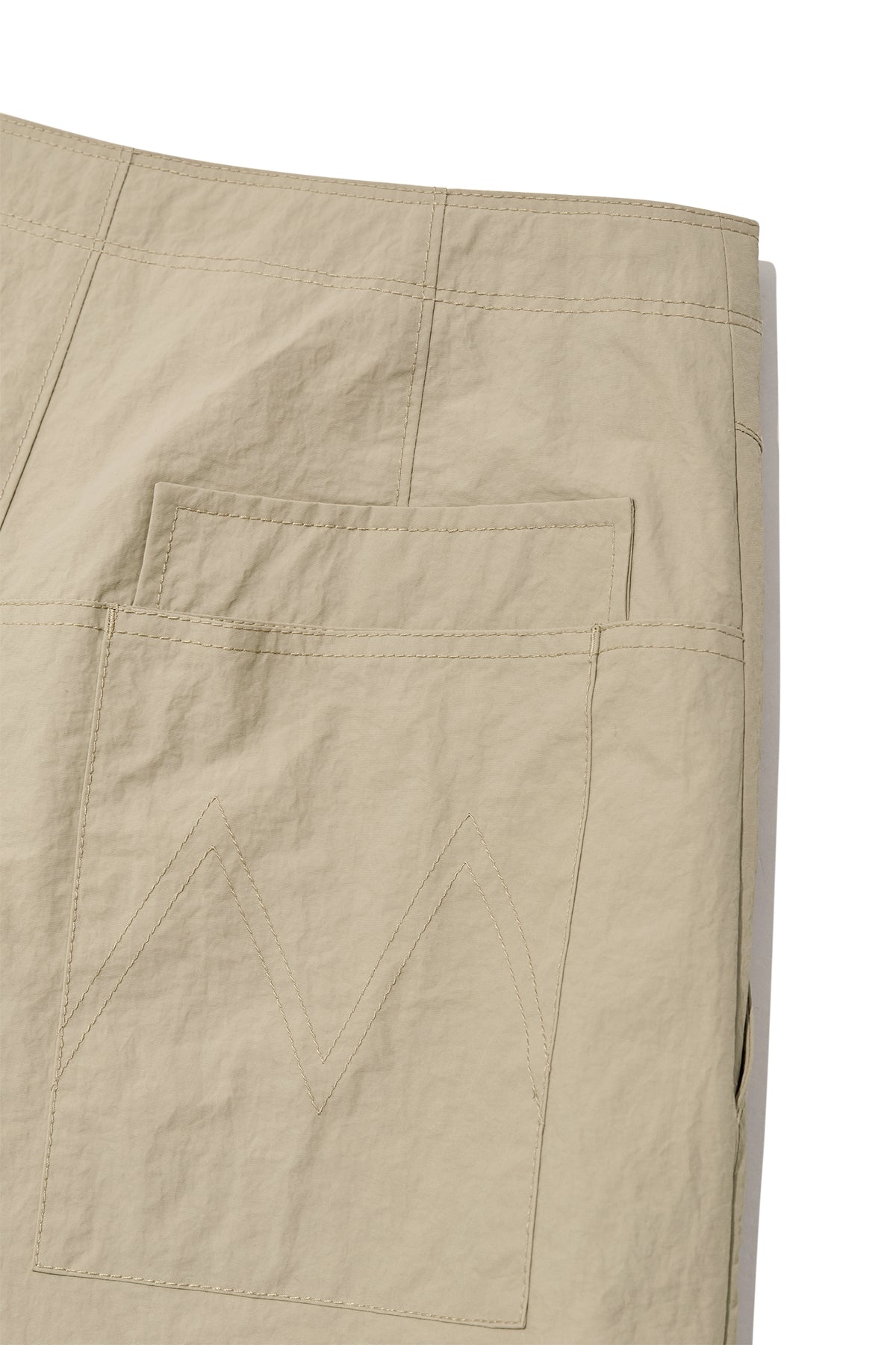 Matin Kim - Nylon String Half Pants (Beige) product image 6 | TRAB K-Fashion Australia