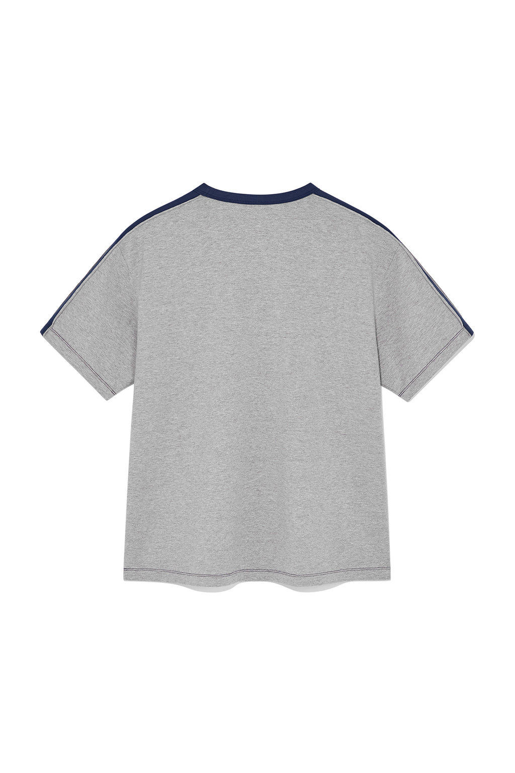 Matin Kim - Color Line Point Logo Top (Grey) product image 2 | TRAB K-Fashion Australia