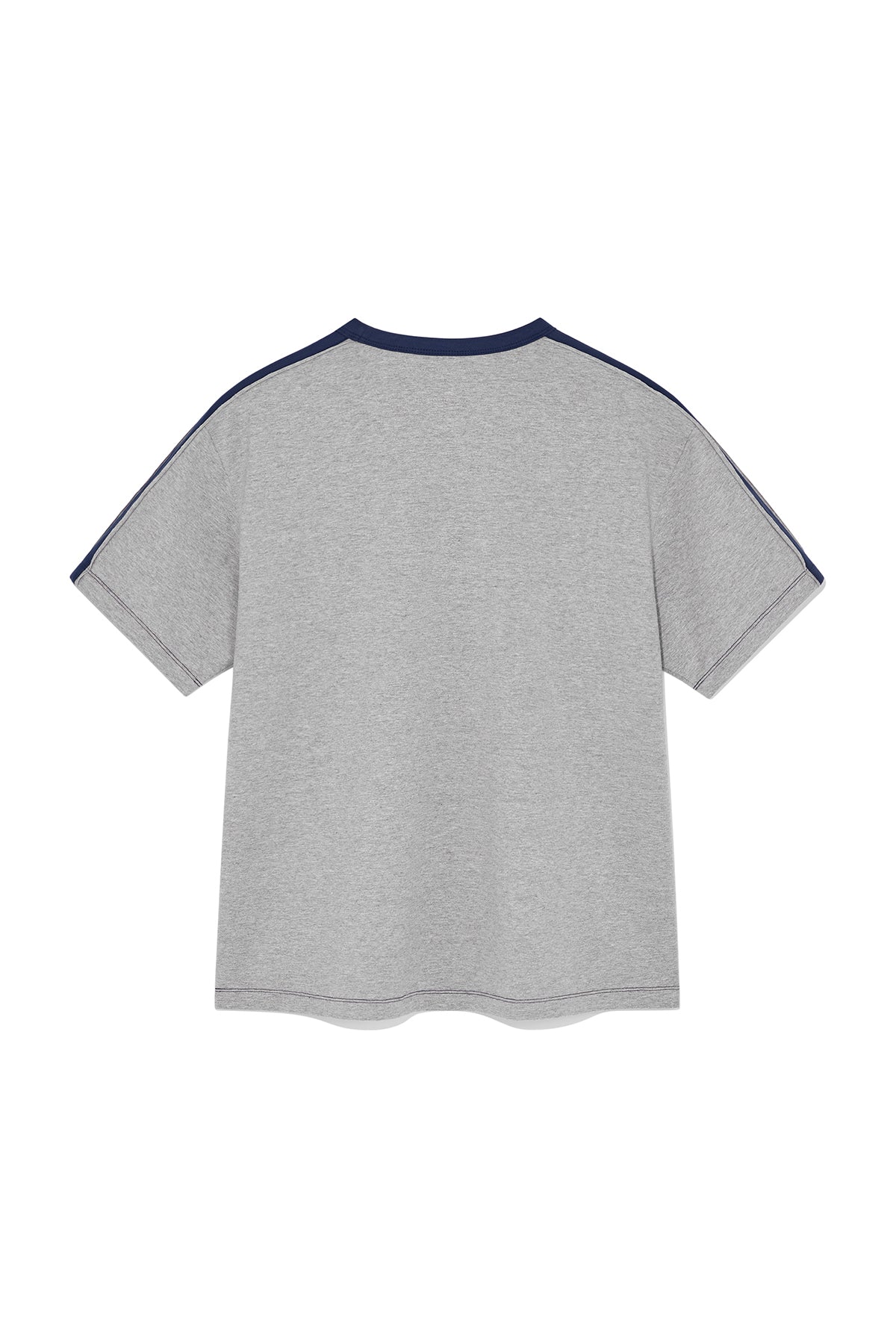 Matin Kim - Color Line Point Logo Top (Grey) product image 2 | TRAB K-Fashion Australia