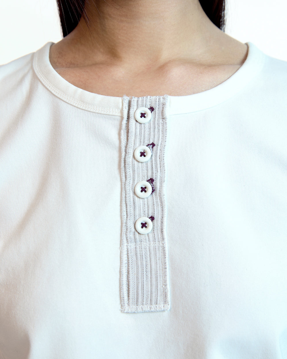 Coyseio - Dudu Reverse T-Shirt (White) product image 7 | TRAB K-Fashion Australia