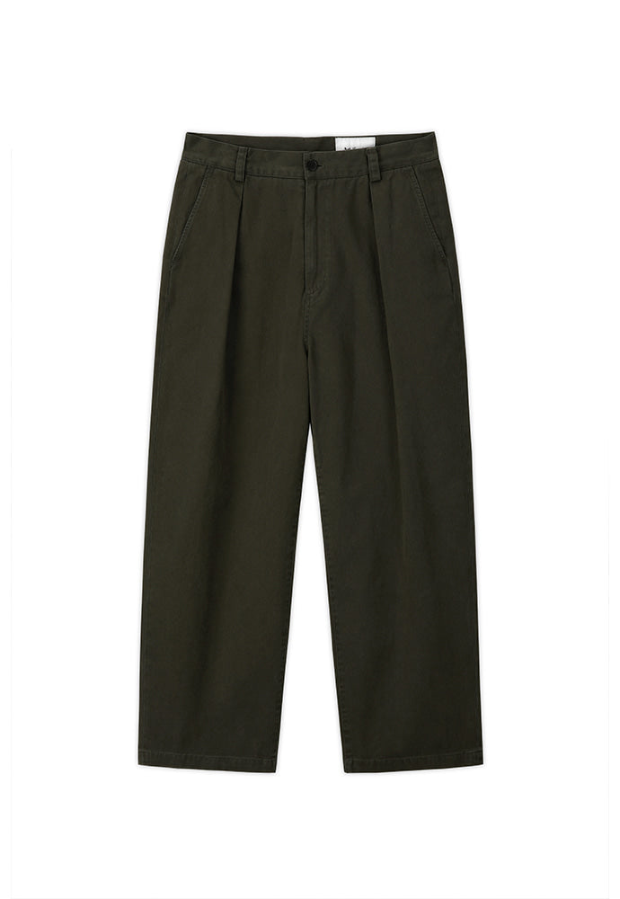 Art if acts - One Tuck Chino Pants (Olive) product image 6 | TRAB K-Fashion Australia