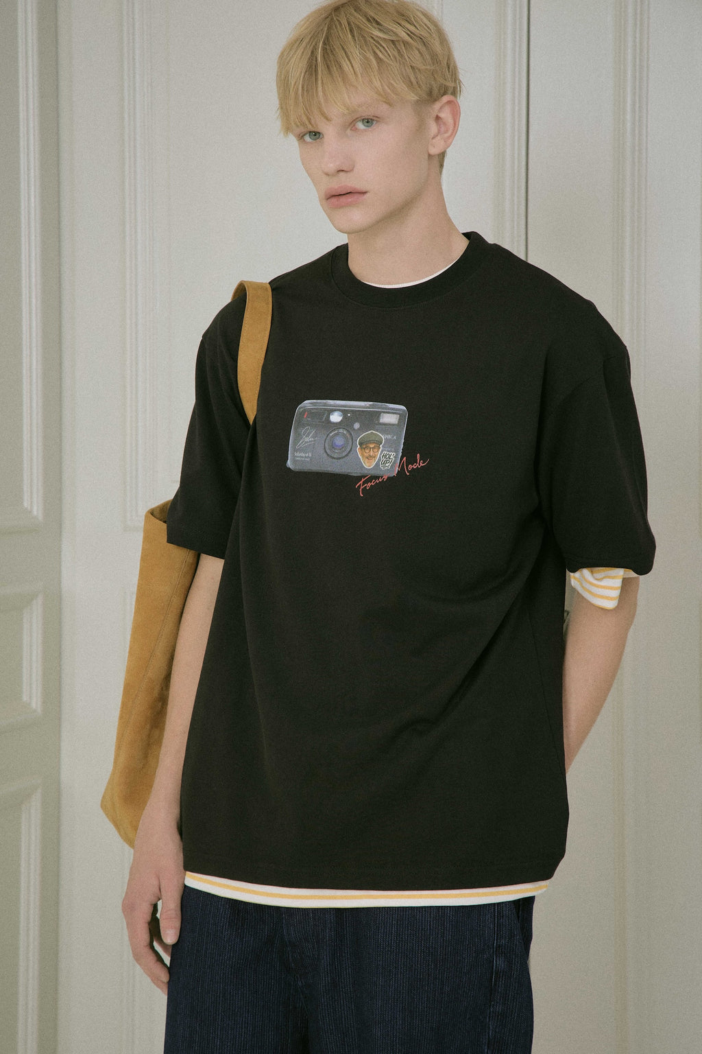 STU - Camera Printing T-Shirt (Black) product image 7 | TRAB K-Fashion Australia