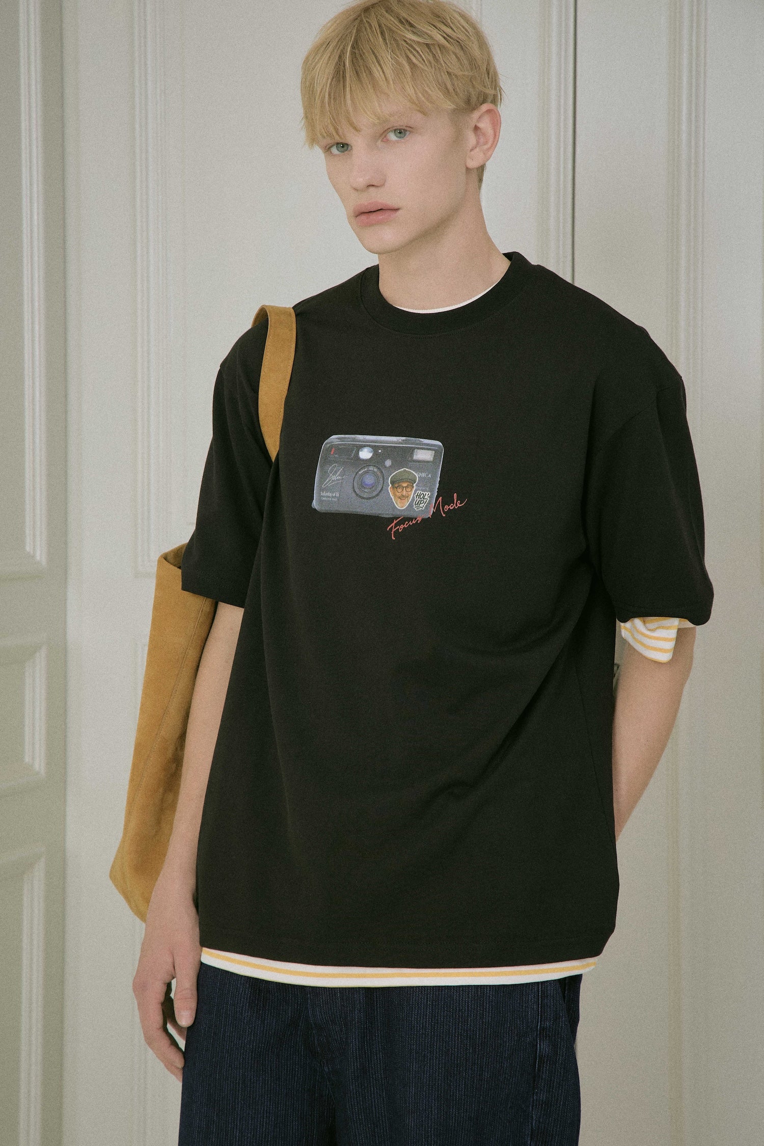 STU - Camera Printing T-Shirt (Black) product image 7 | TRAB K-Fashion Australia