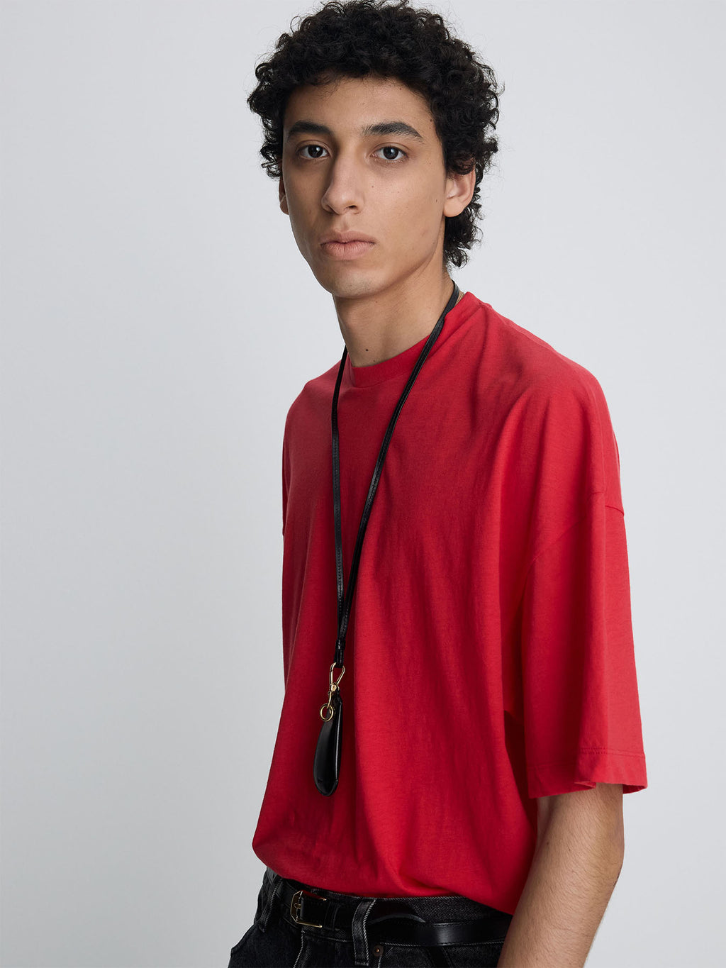 Tonywack - Cotton Cashmere Relaxed T-Shirt (Red) product image 5 | TRAB K-Fashion Australia