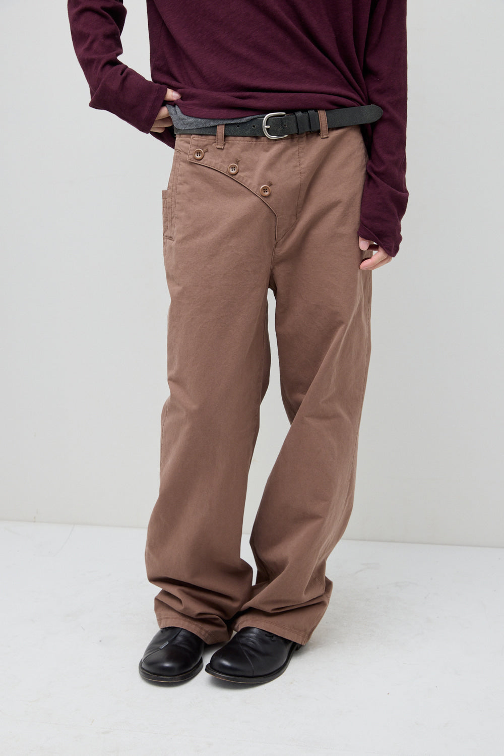 Hatchingroom - Flap Trousers Rose (Brown) product image 12 | TRAB K-Fashion Australia