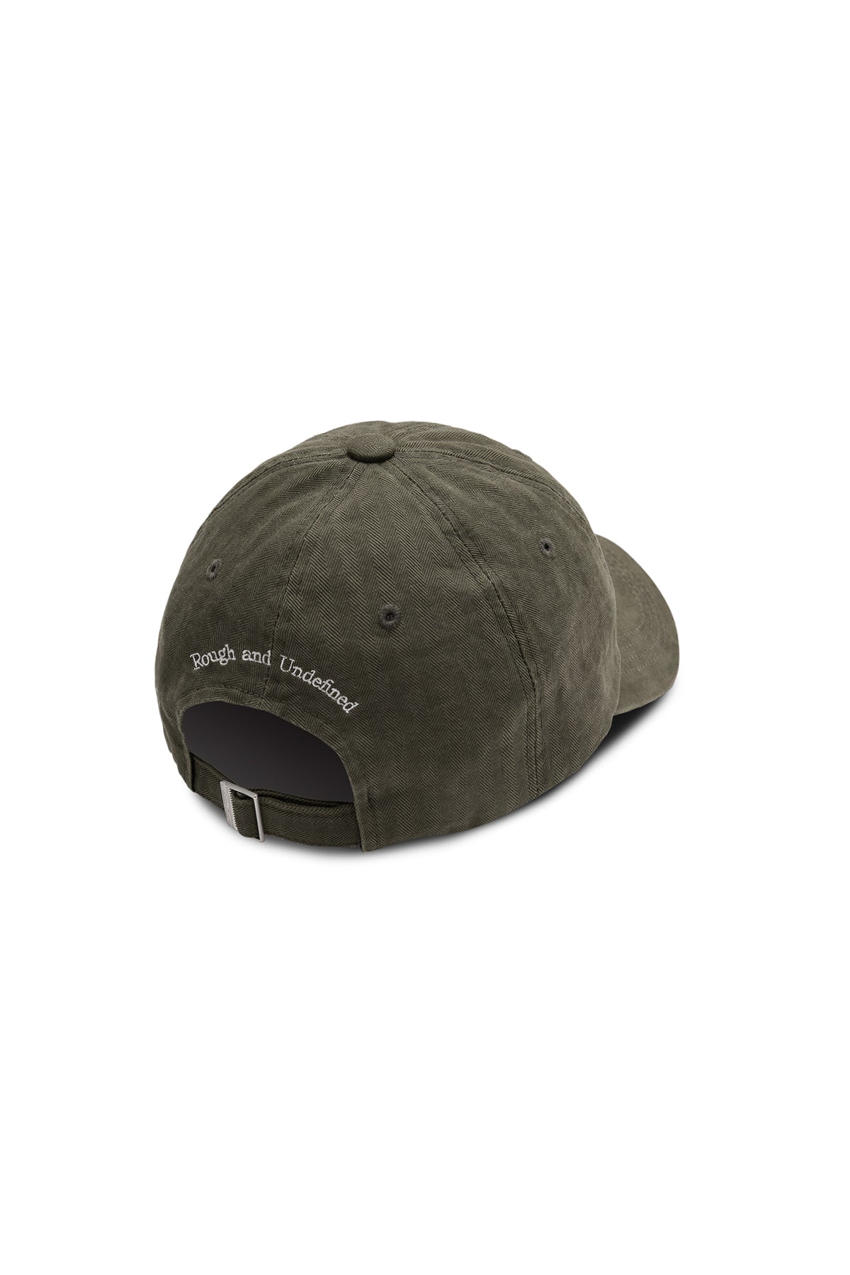 Matin Kim - Matin Herringbone Typo Ball Cap (Khaki) product image 3 | TRAB K-Fashion Australia