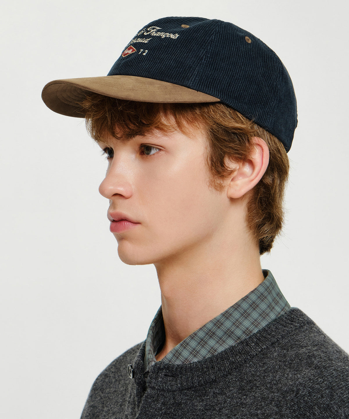 Marithe & Francois Girbaud - Corduroy Color Block Cap (Camel) product image 5 | TRAB K-Fashion Australia