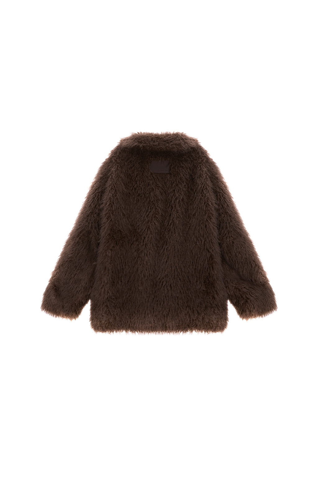 Matin Kim - Oversize Hairy Fur Coat (Brown) product image 2 | TRAB K-Fashion Australia