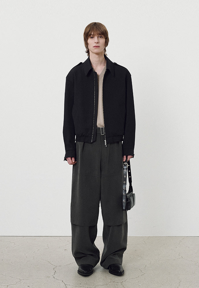 Tonywack - Wool Twill Epaulet Blouson (Midnight) product image 3 | TRAB K-Fashion Australia