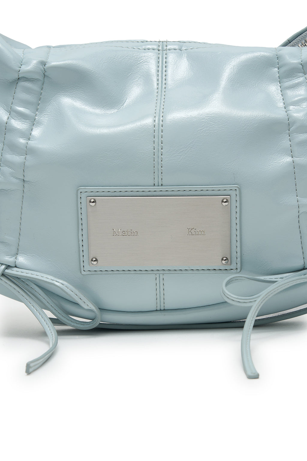 Matin Kim - Half Shirring Ribbon Round Bag (Sky) product image 4 | TRAB K-Fashion Australia