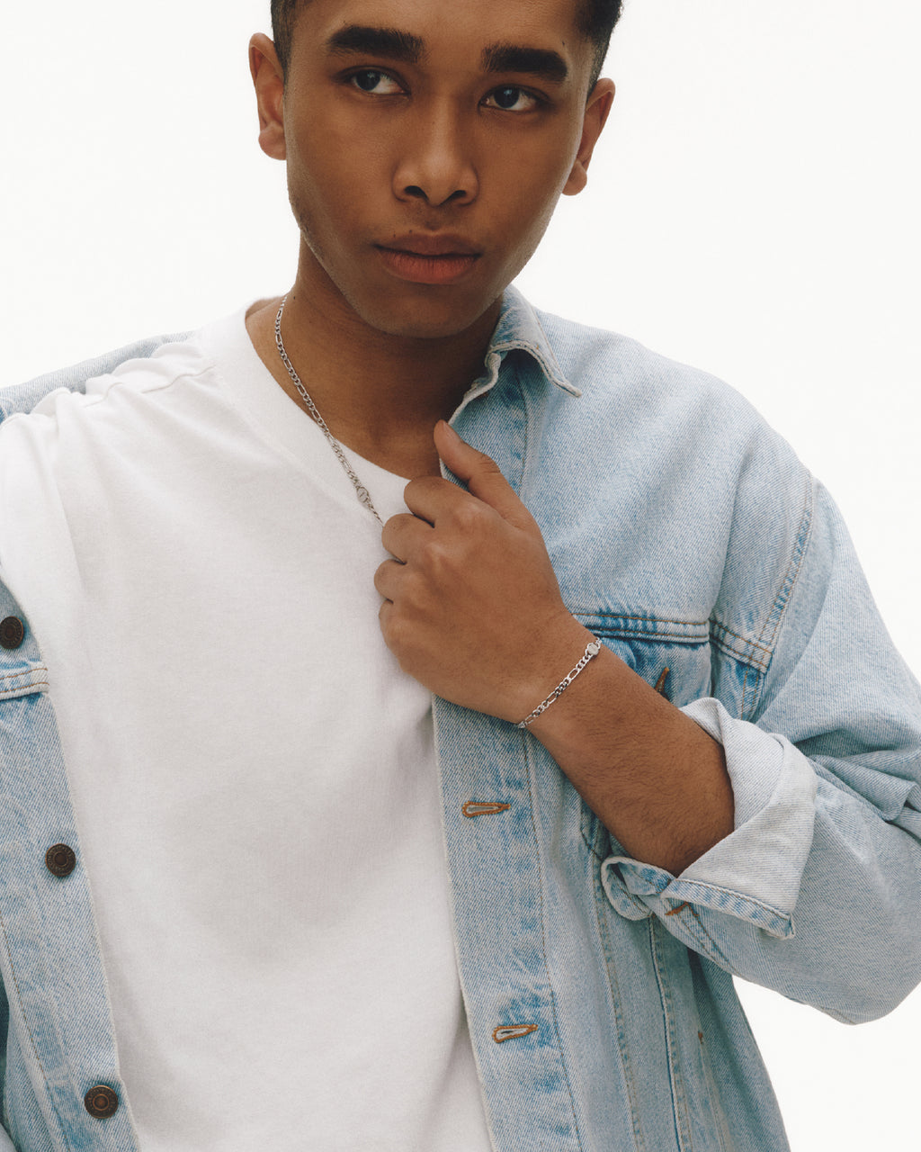 Numbering - Figaro Chain Bracelet with A13 Logo #5946 product image 3 | TRAB K-Fashion Australia