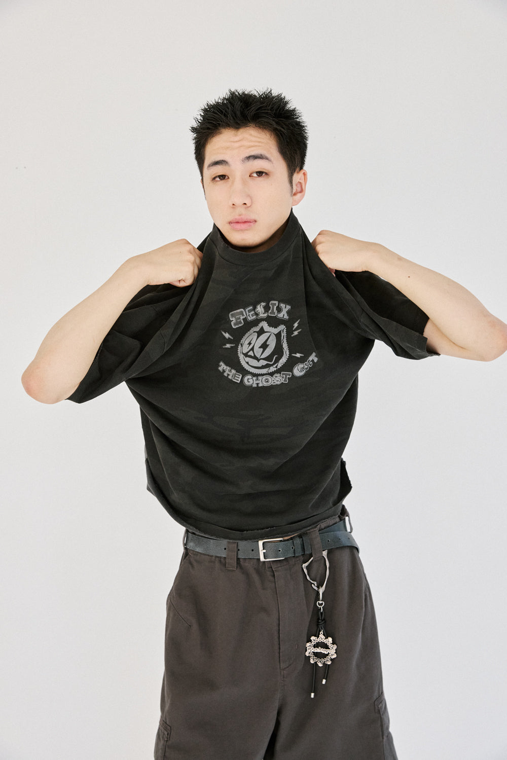 Hatchingroom - Lightning Ghost Felix Tee Over Dyed (Camo) product image 10 | TRAB K-Fashion Australia