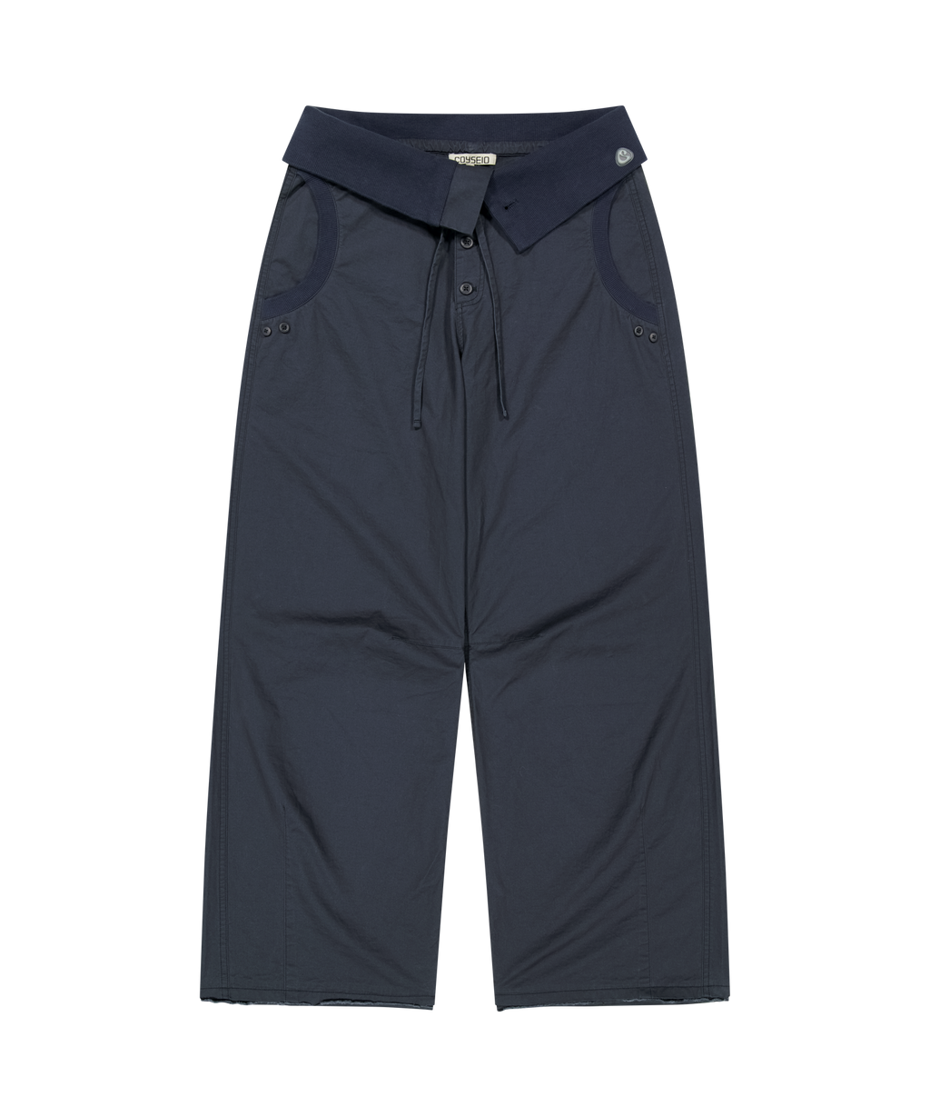 Coyseio - Flow Fold Pants (Navy) product image 1 | TRAB K-Fashion Australia
