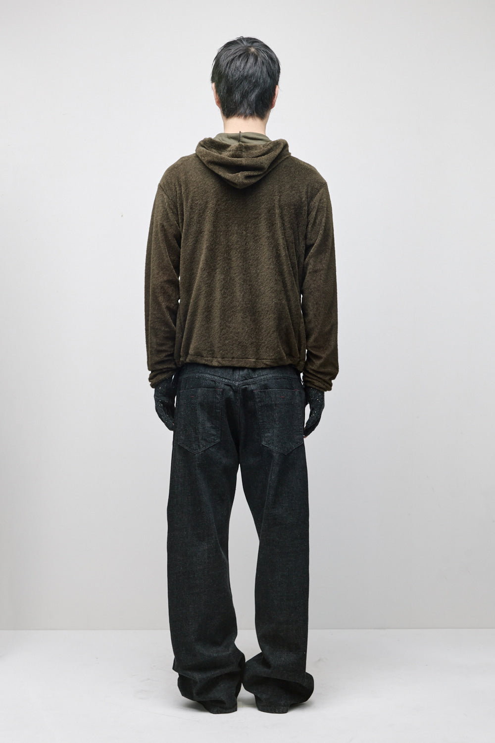 Hatchingroom - Fuzzy Mesh Hoodie (Khaki) product image 11 | TRAB K-Fashion Australia