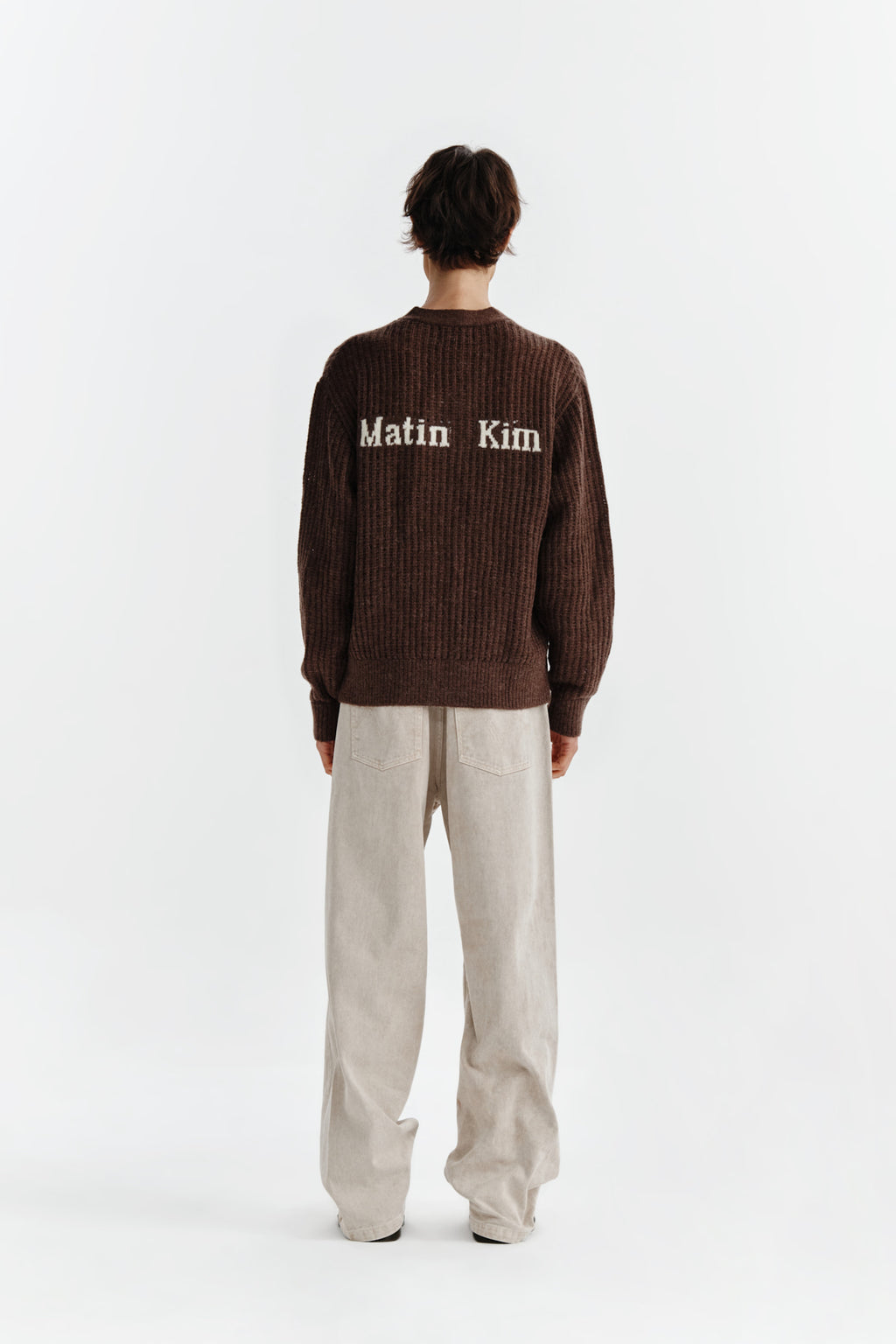 Matin Kim - Hairy Crochet Cardigan (Brown) product image 7 | TRAB K-Fashion Australia