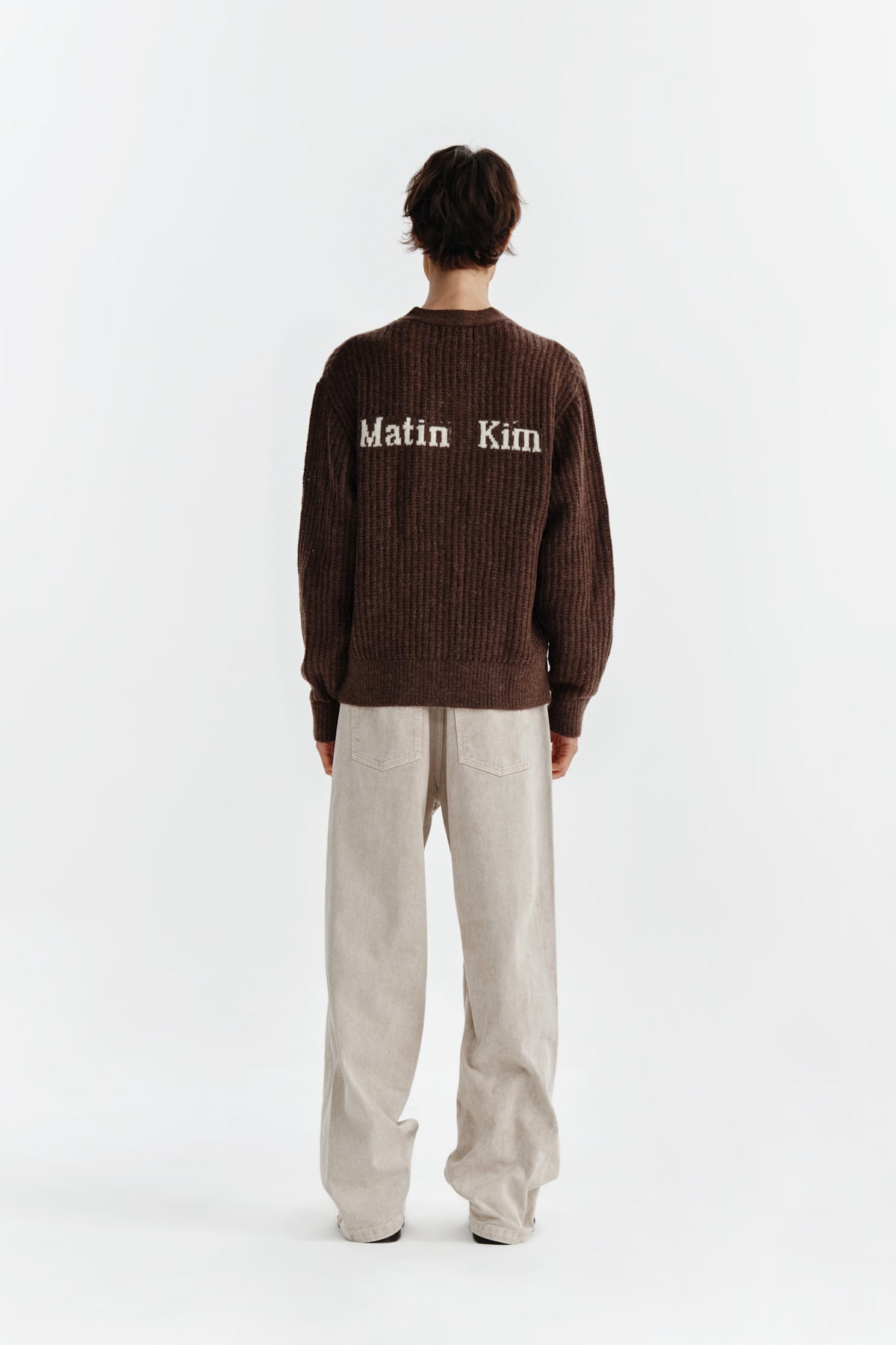Matin Kim - Hairy Crochet Cardigan (Brown) product image 7 | TRAB K-Fashion Australia