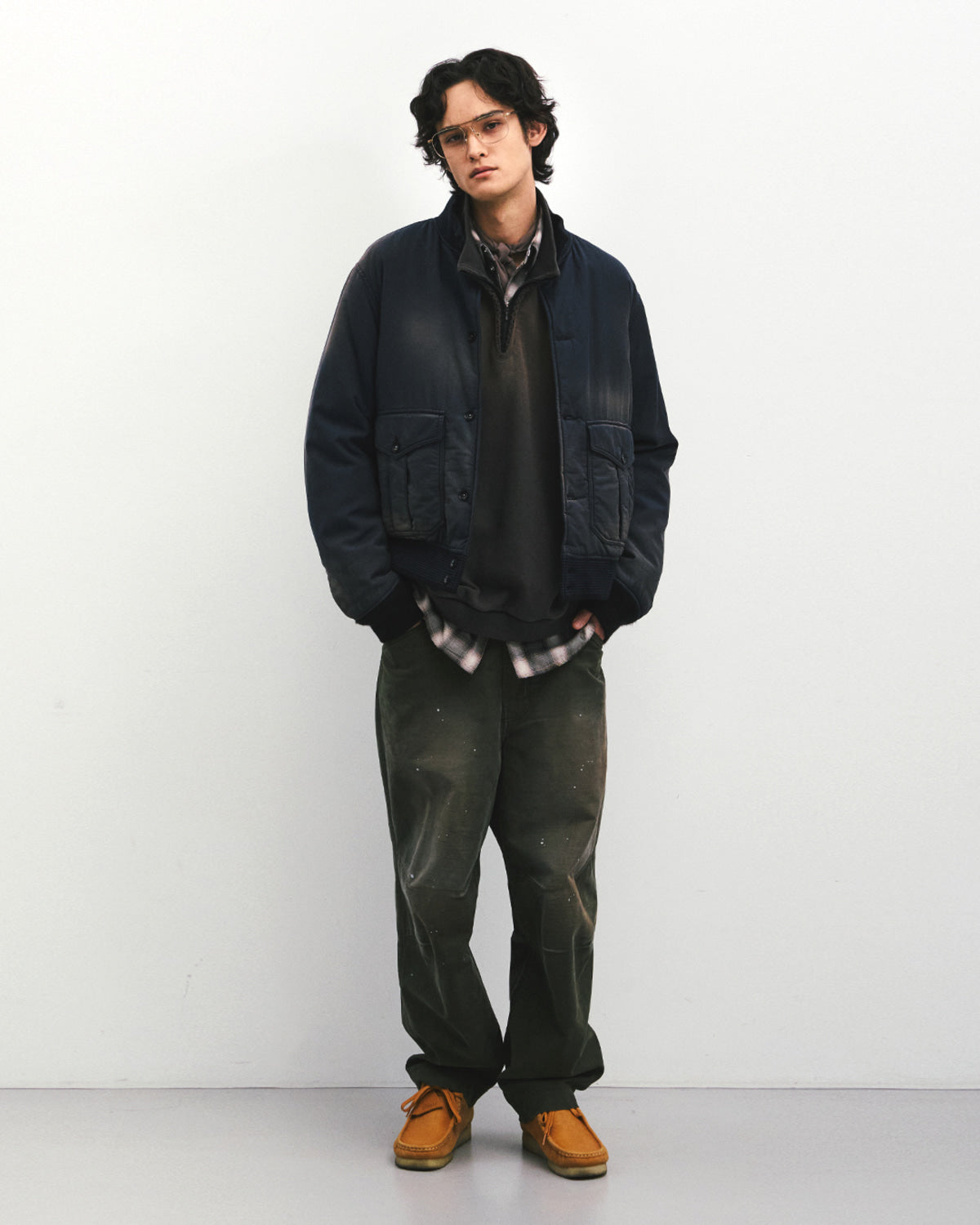 Eastlogue - Tender Blouson Jacket (Fading Navy) product image 1 | TRAB K-Fashion Australia